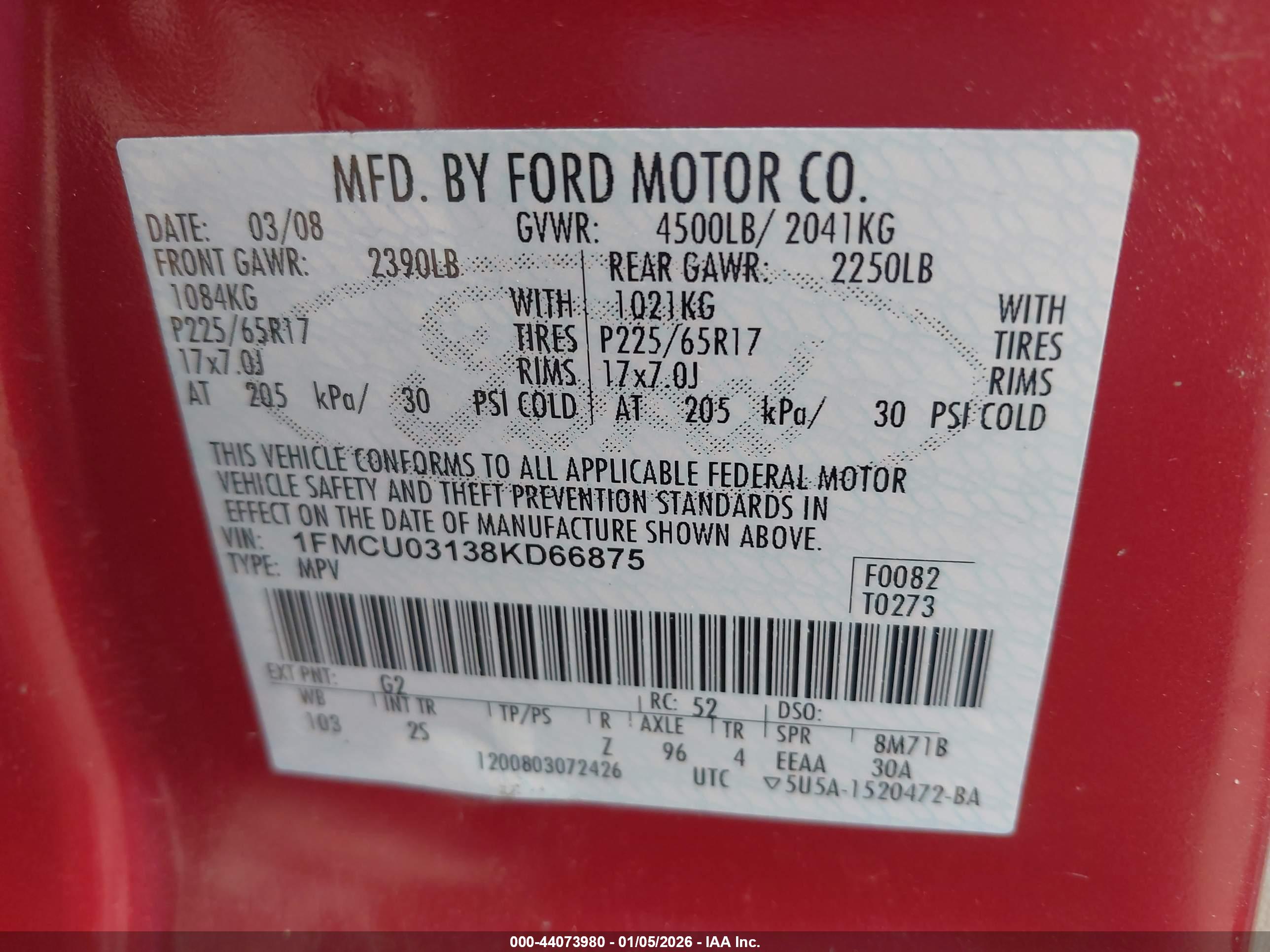 FORD ESCAPE image 9