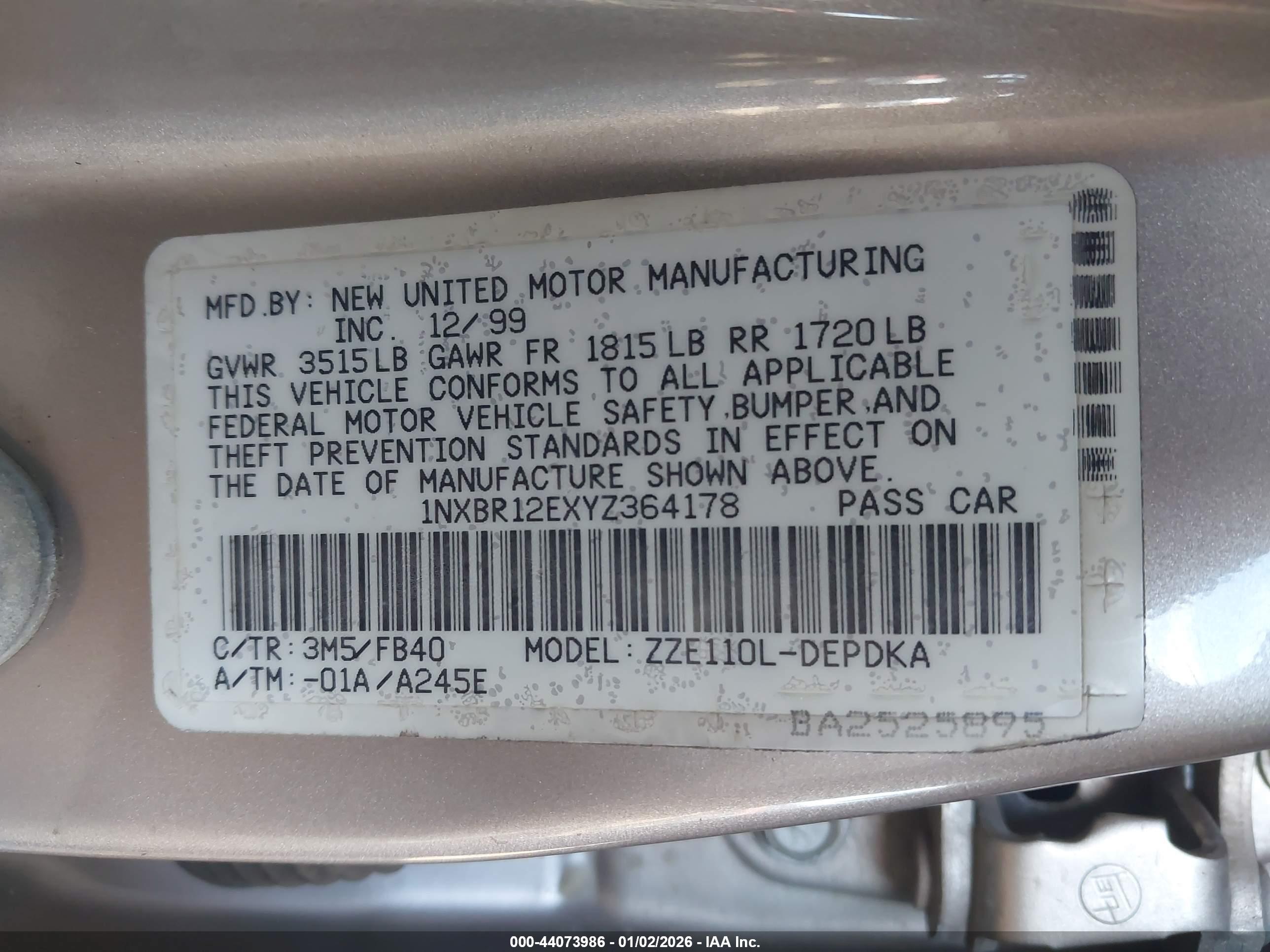 TOYOTA COROLLA image 9