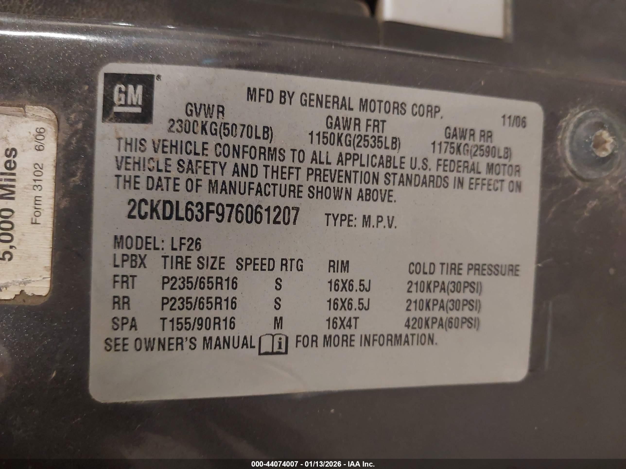 PONTIAC TORRENT image 9