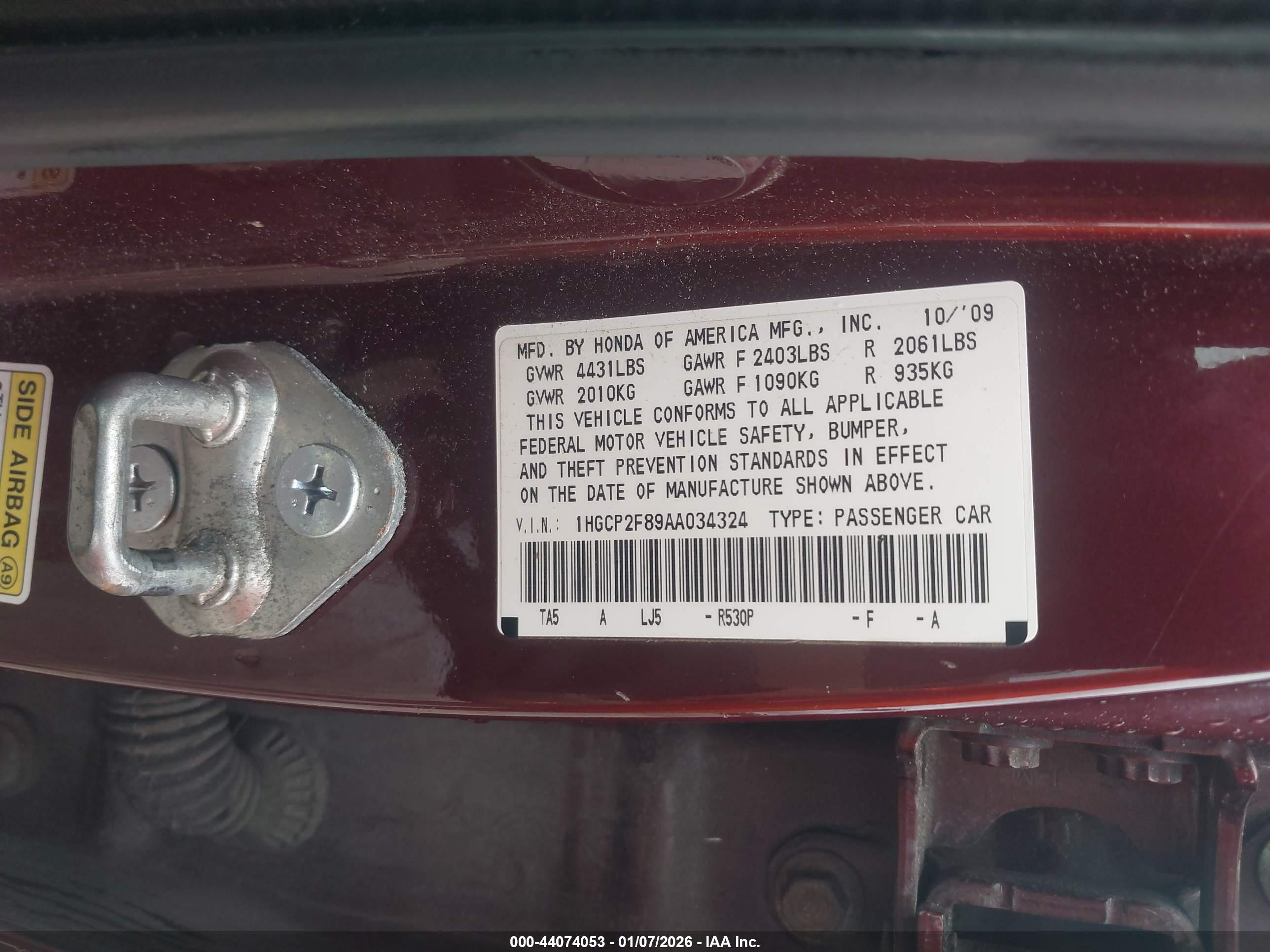 HONDA ACCORD image 9