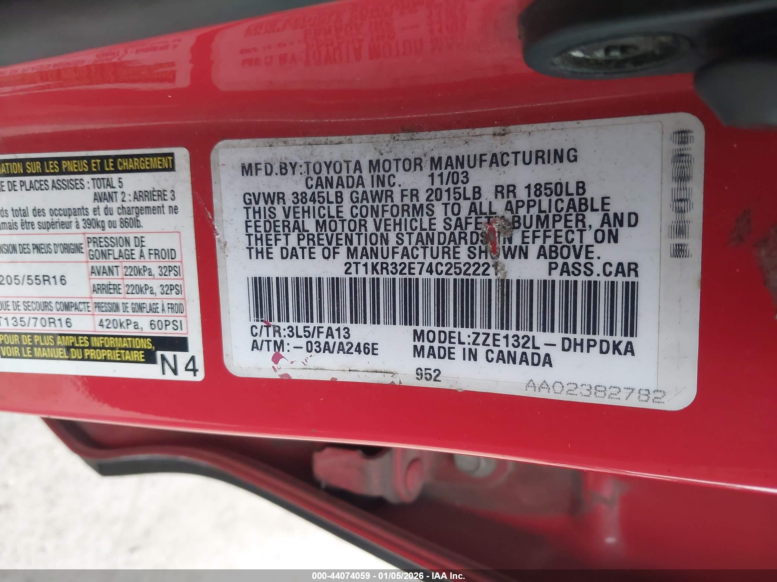 TOYOTA MATRIX image 9