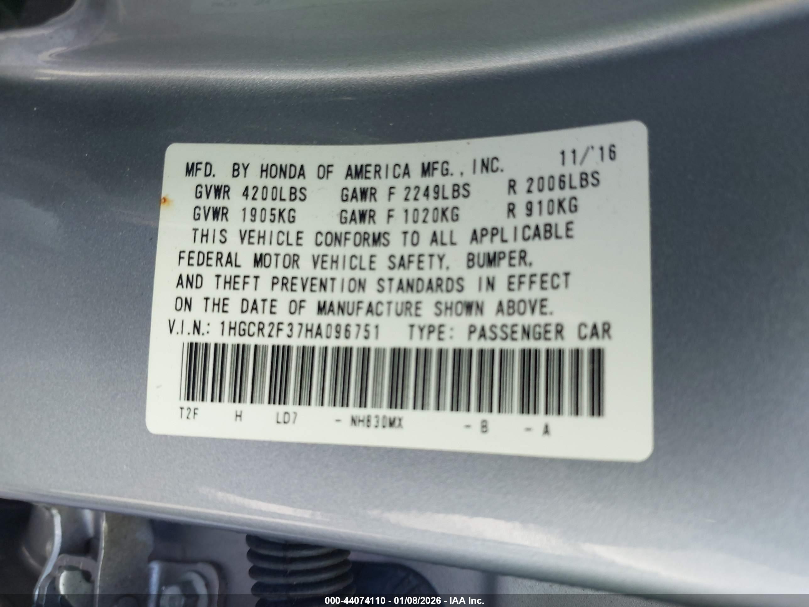 HONDA ACCORD image 9