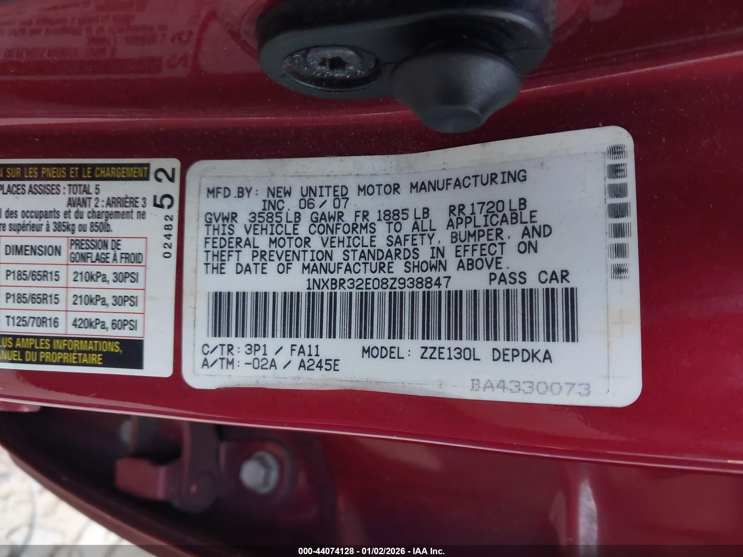 TOYOTA COROLLA image 9