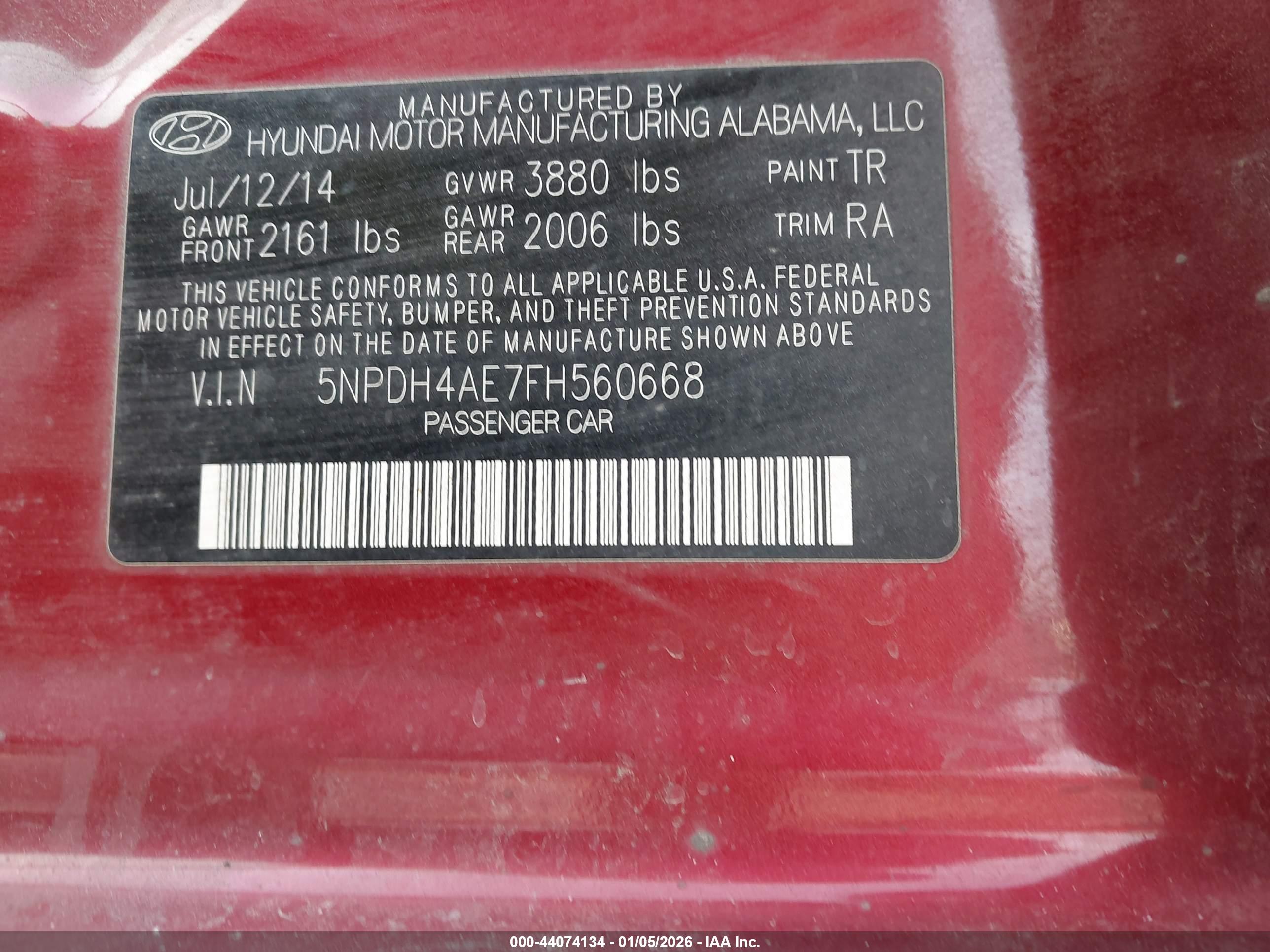 HYUNDAI ELANTRA image 9