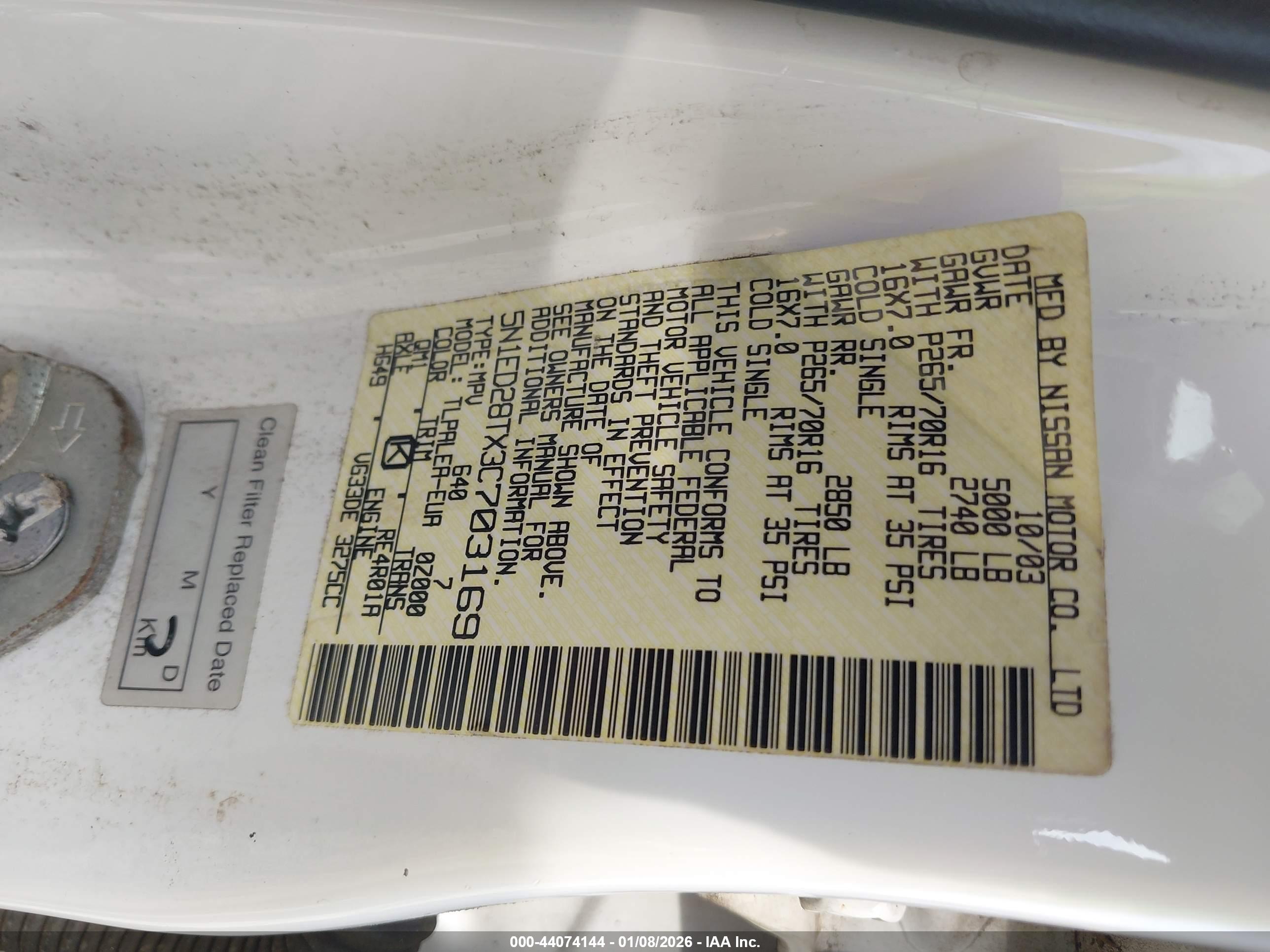 NISSAN XTERRA image 9