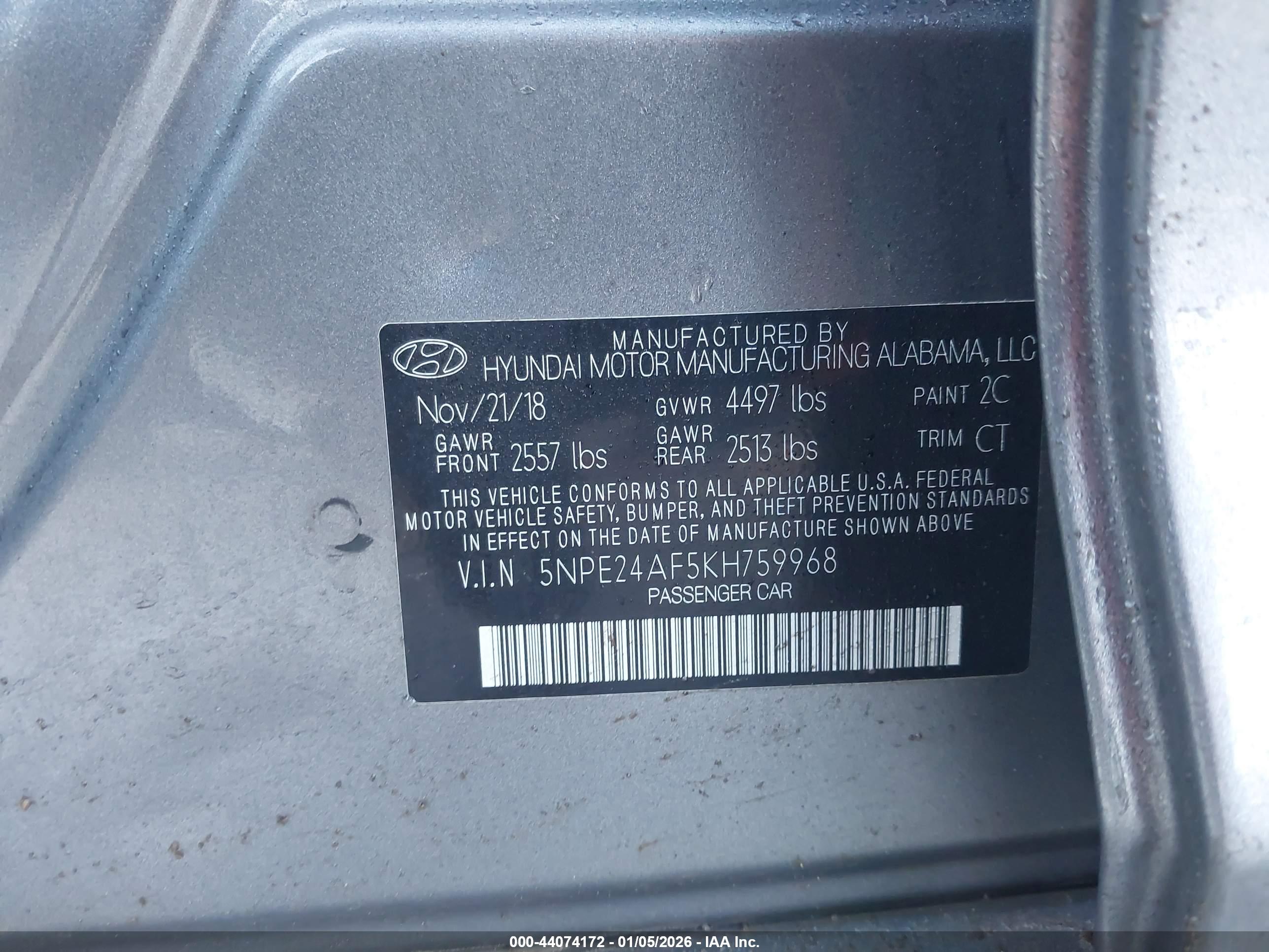 HYUNDAI SONATA image 9