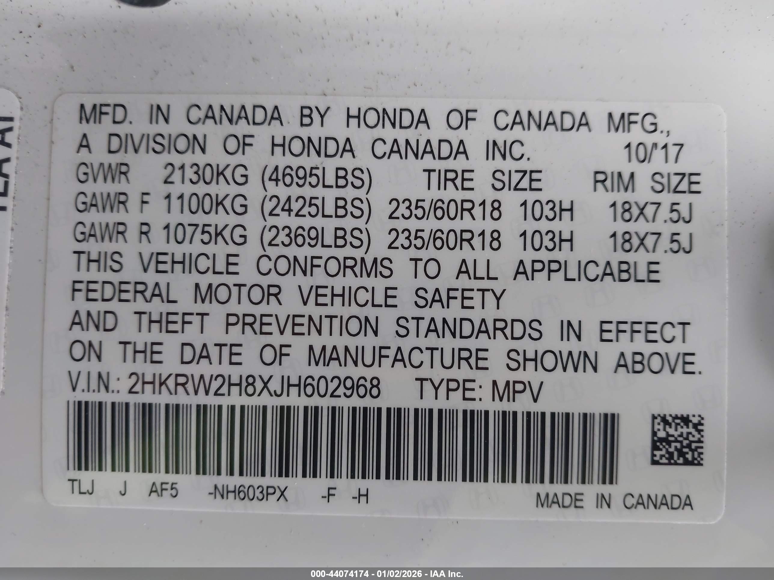 HONDA CR-V image 9