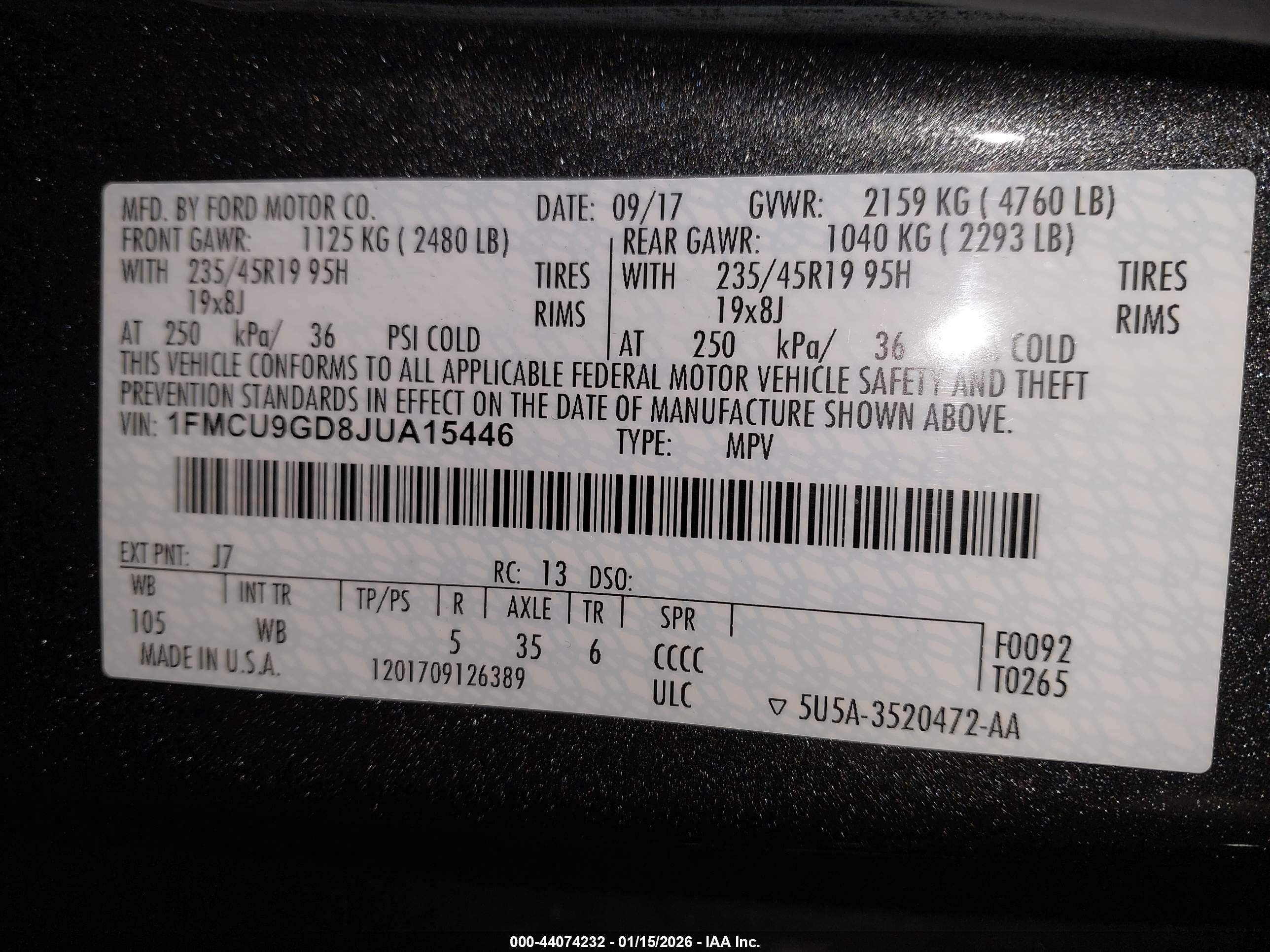 FORD ESCAPE image 9