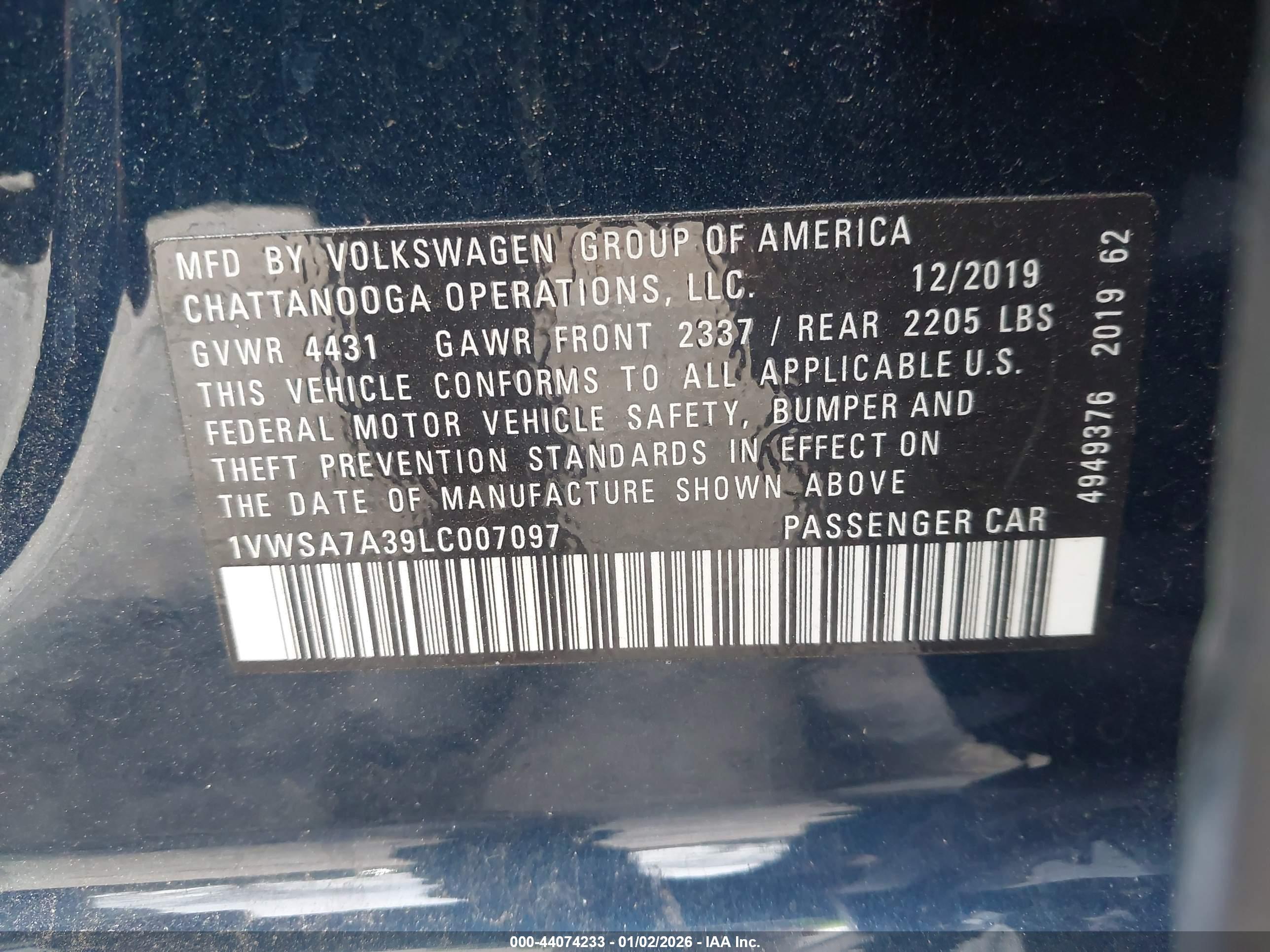 VOLKSWAGEN PASSAT image 9