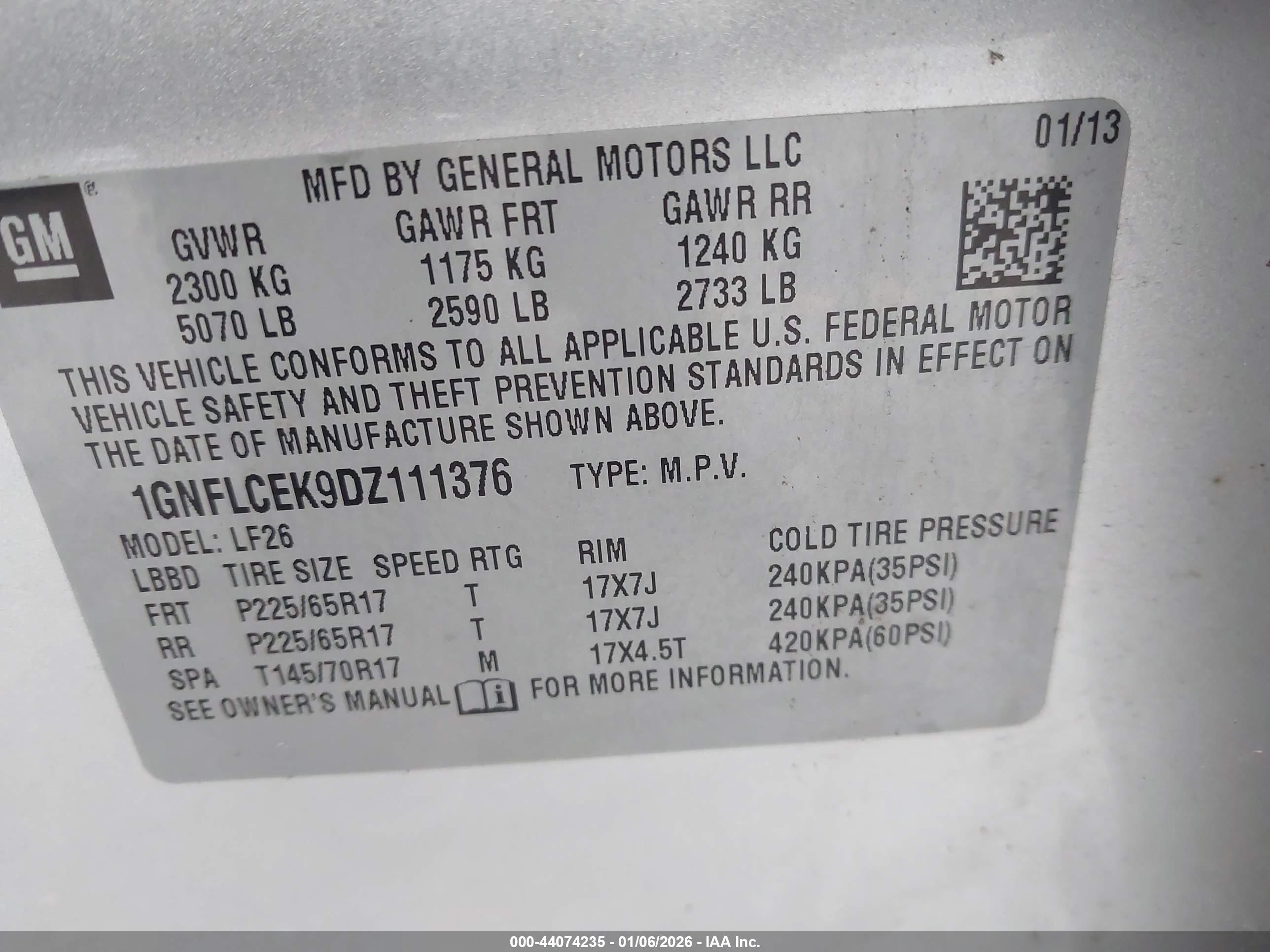 CHEVROLET EQUINOX image 9