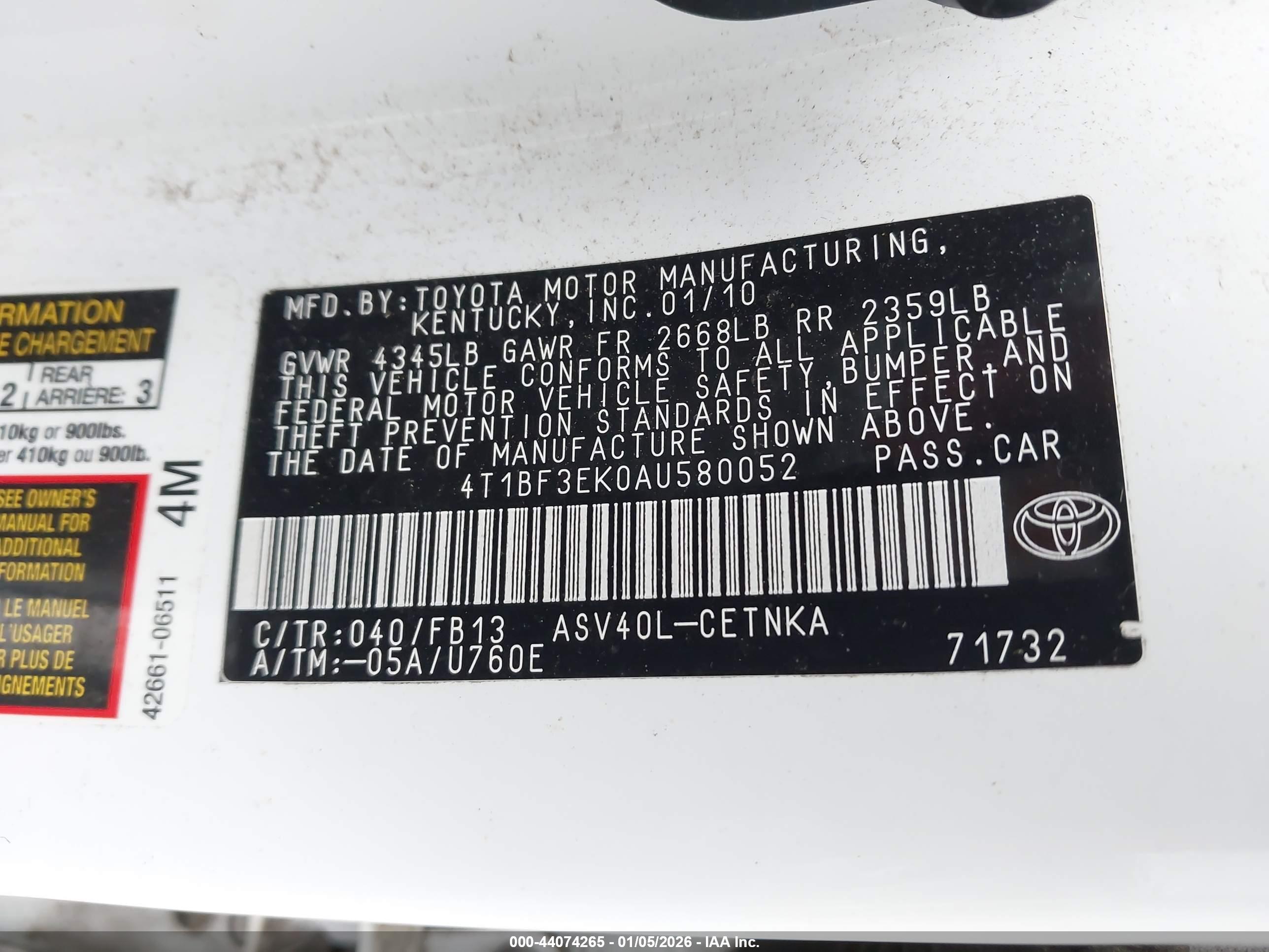 TOYOTA CAMRY image 9