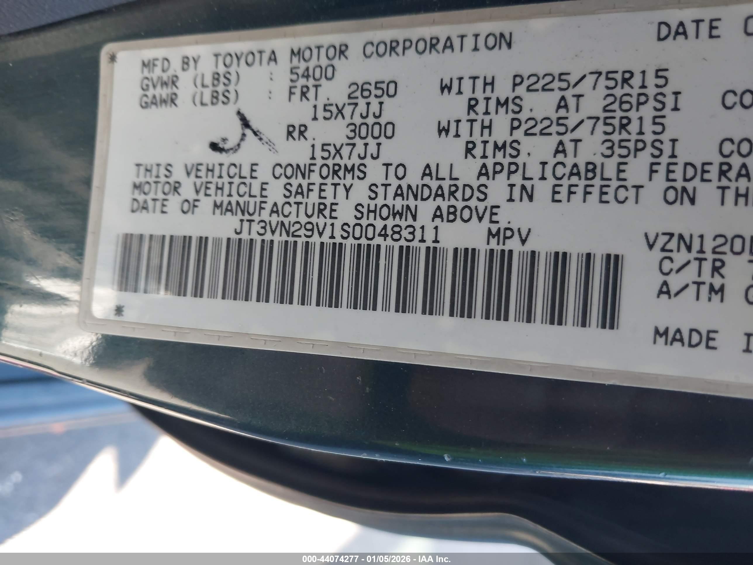 TOYOTA 4RUNNER image 9