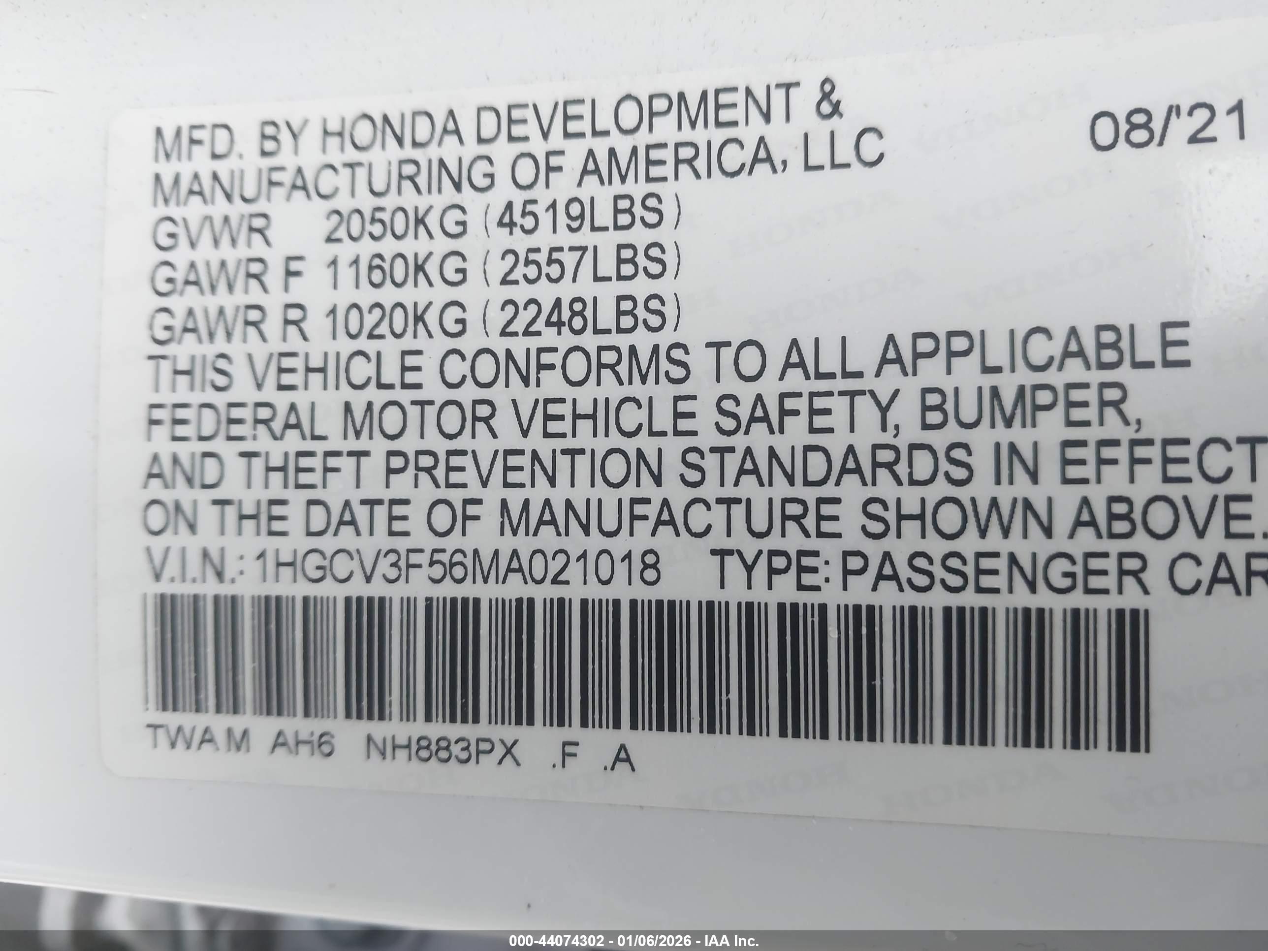 HONDA ACCORD image 9