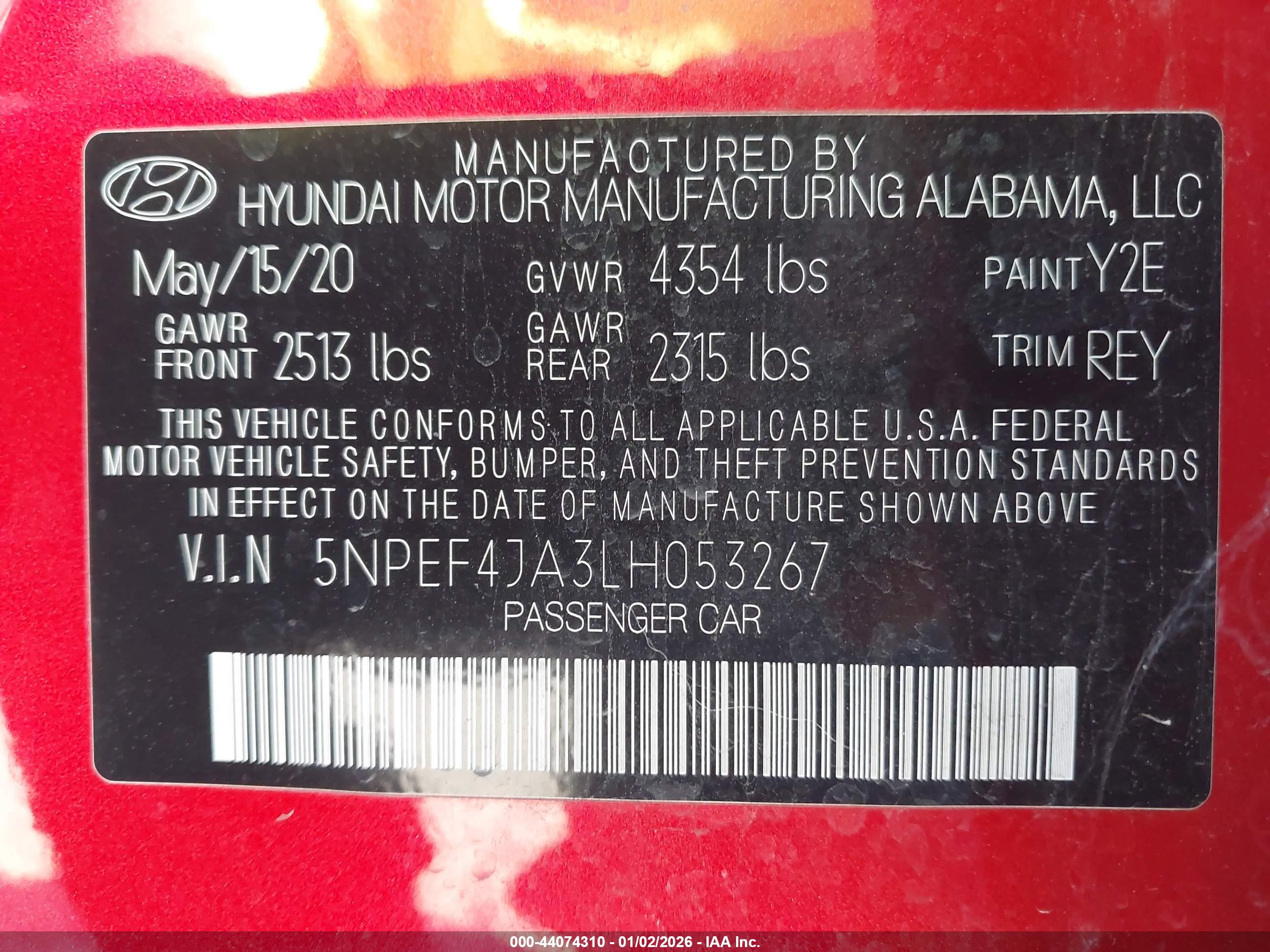 HYUNDAI SONATA image 9