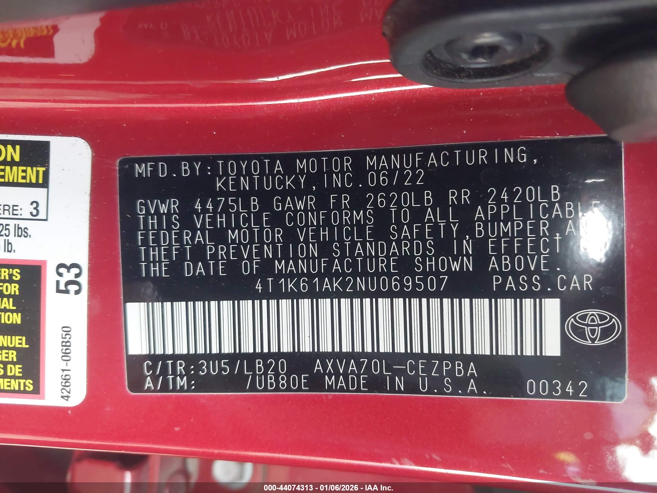 TOYOTA CAMRY image 9