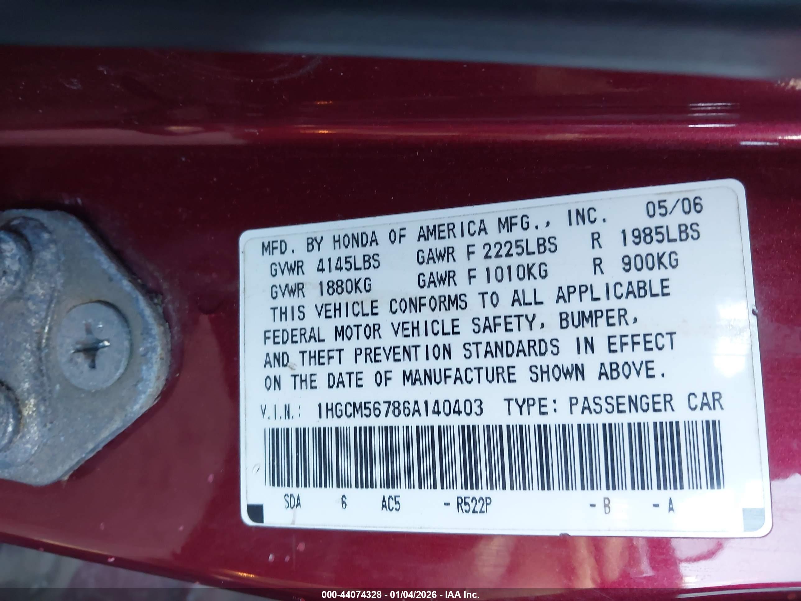 HONDA ACCORD image 9