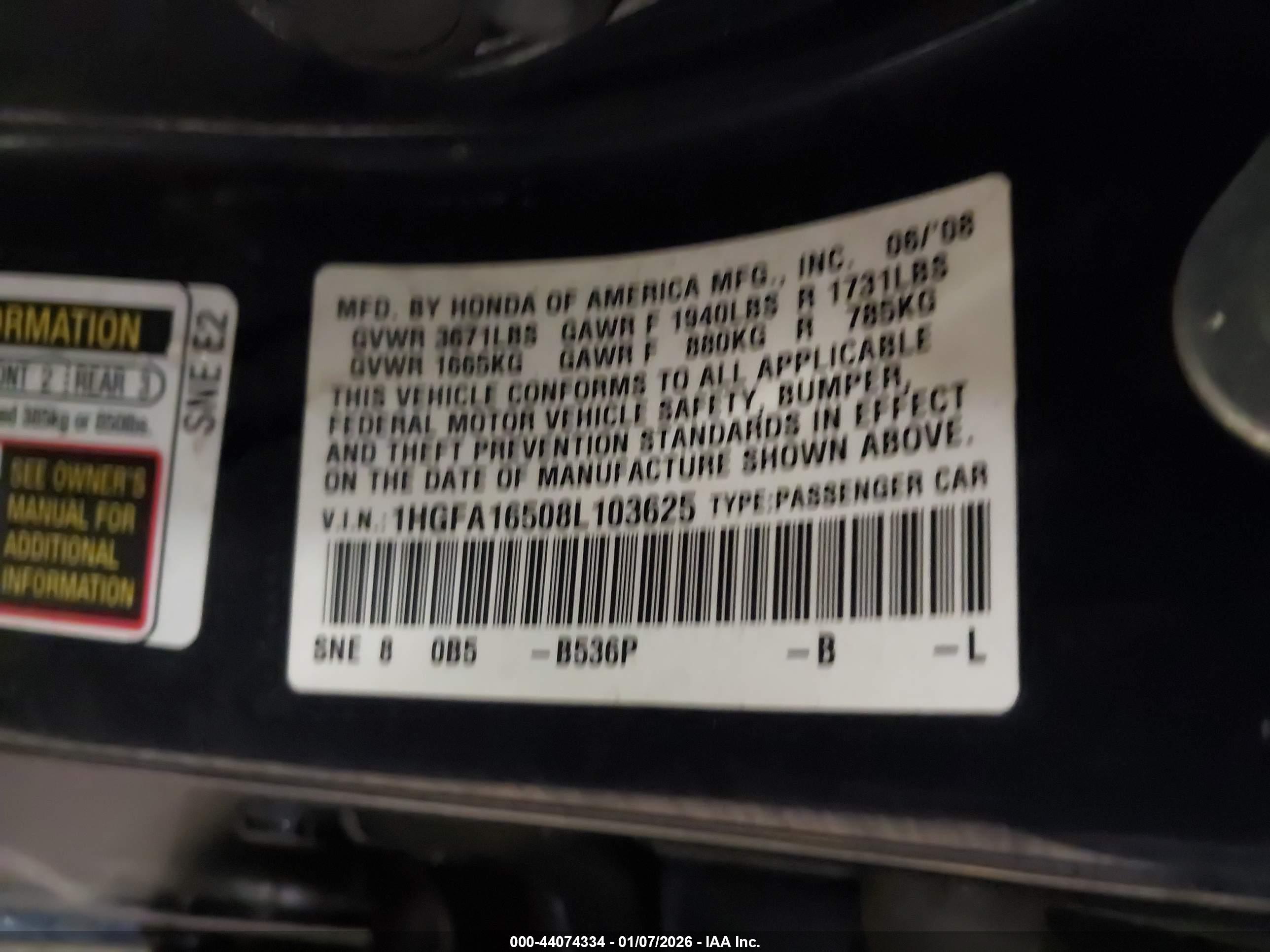 HONDA CIVIC image 9