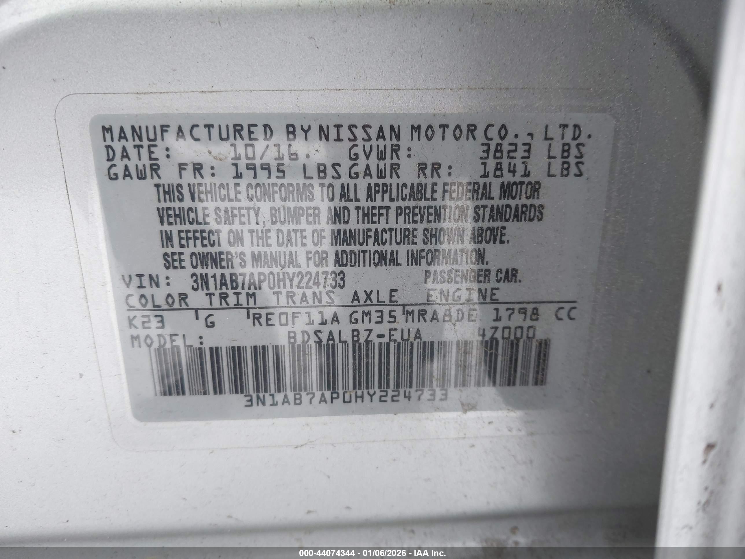 NISSAN SENTRA image 9