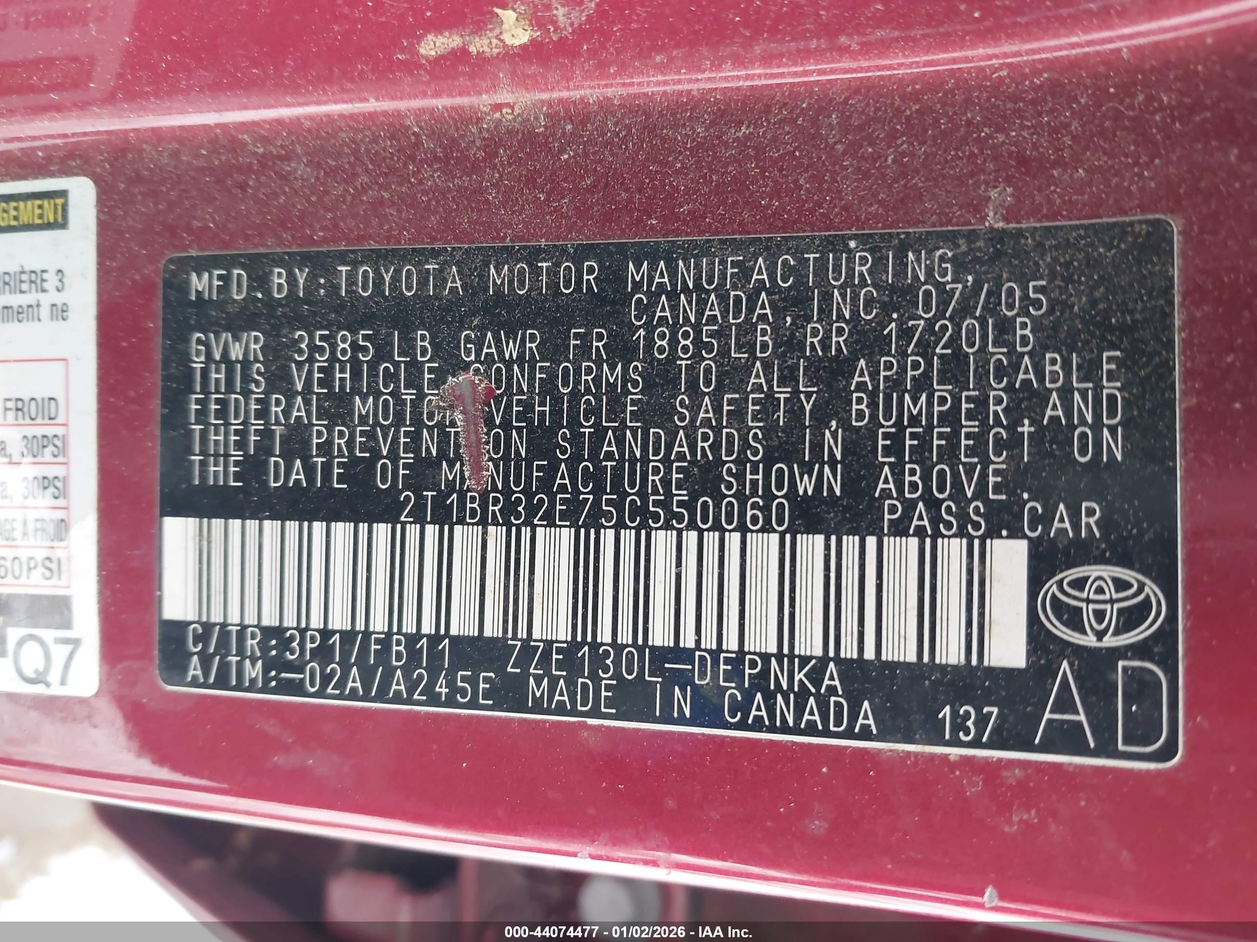 TOYOTA COROLLA image 9
