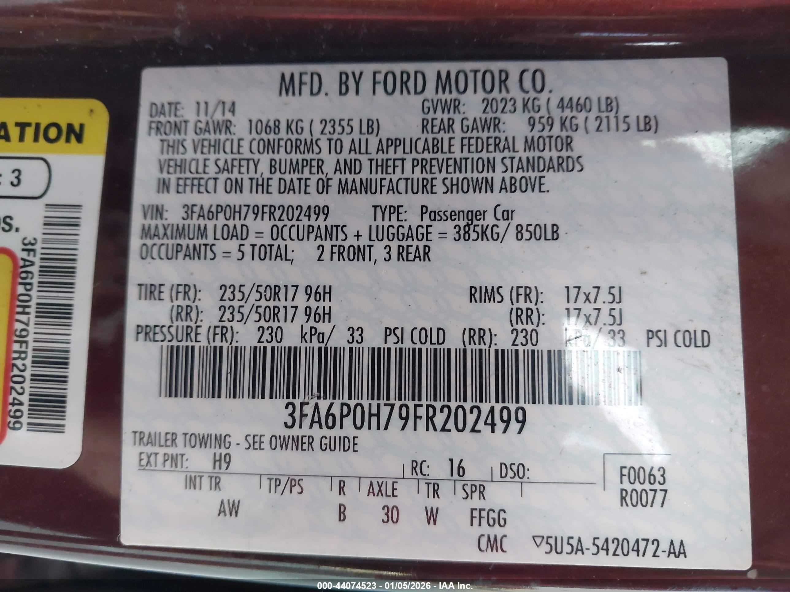 FORD FUSION image 9