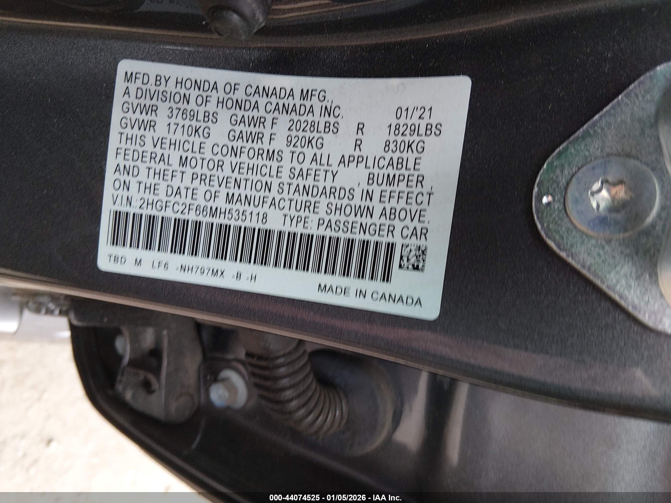 HONDA CIVIC image 9
