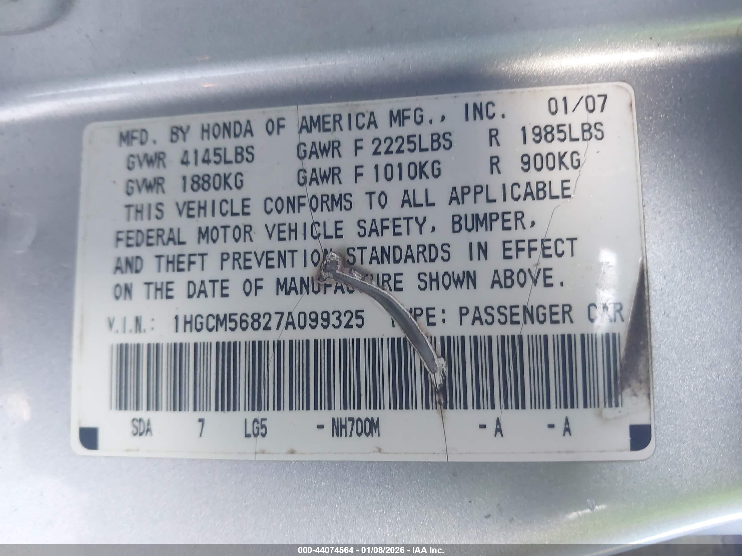 HONDA ACCORD image 9
