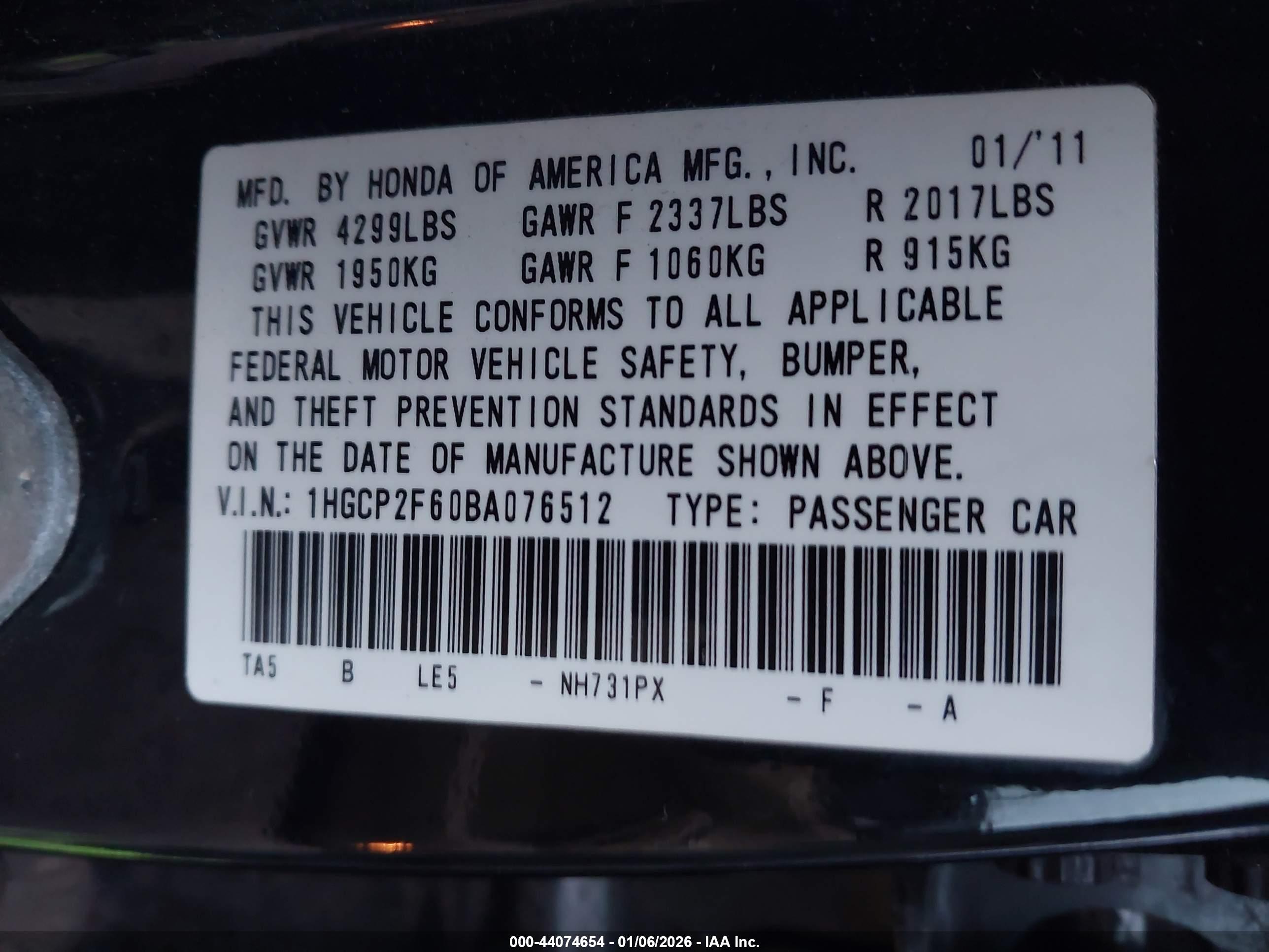 HONDA ACCORD image 9