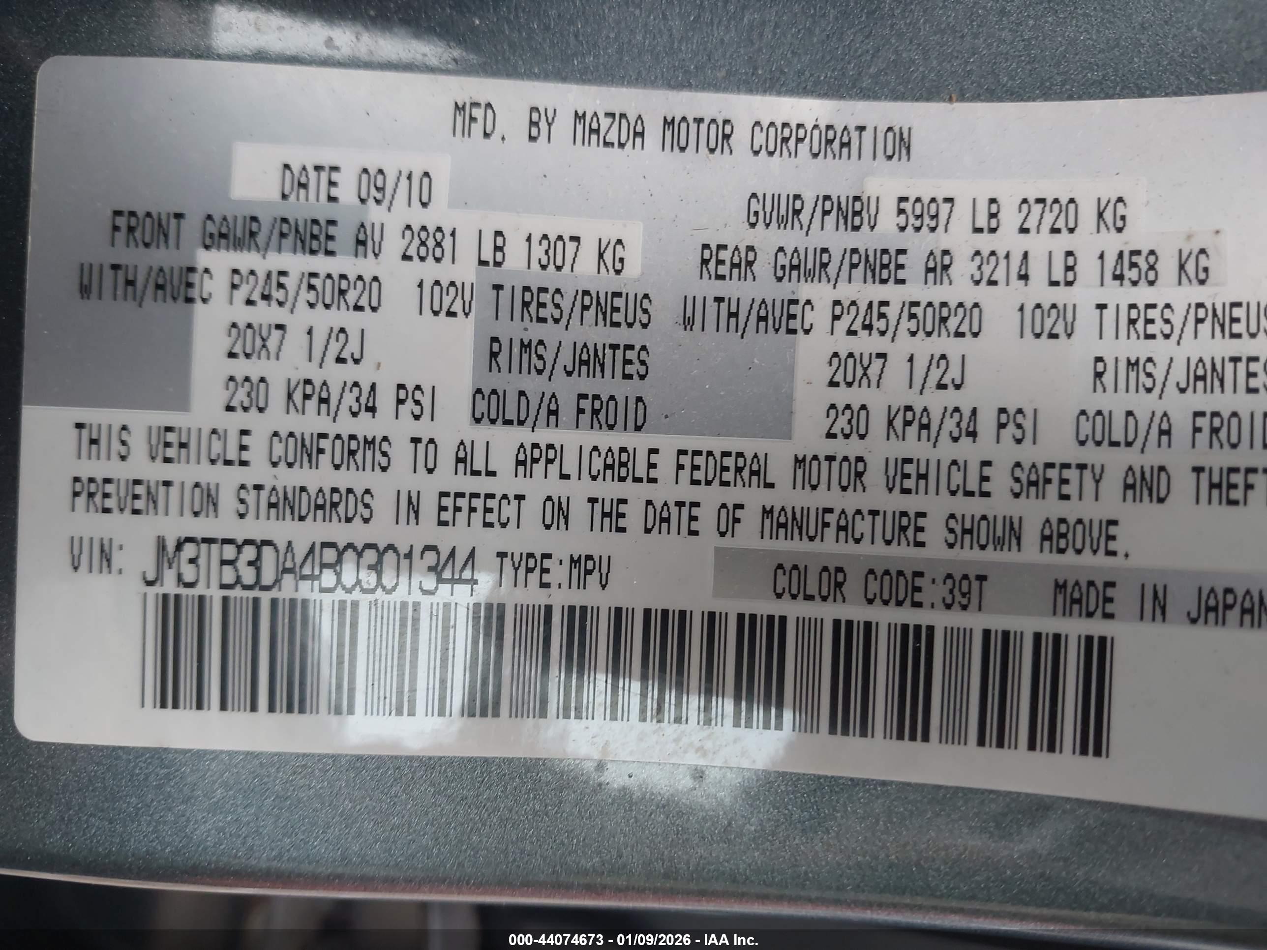 MAZDA CX-9 image 9
