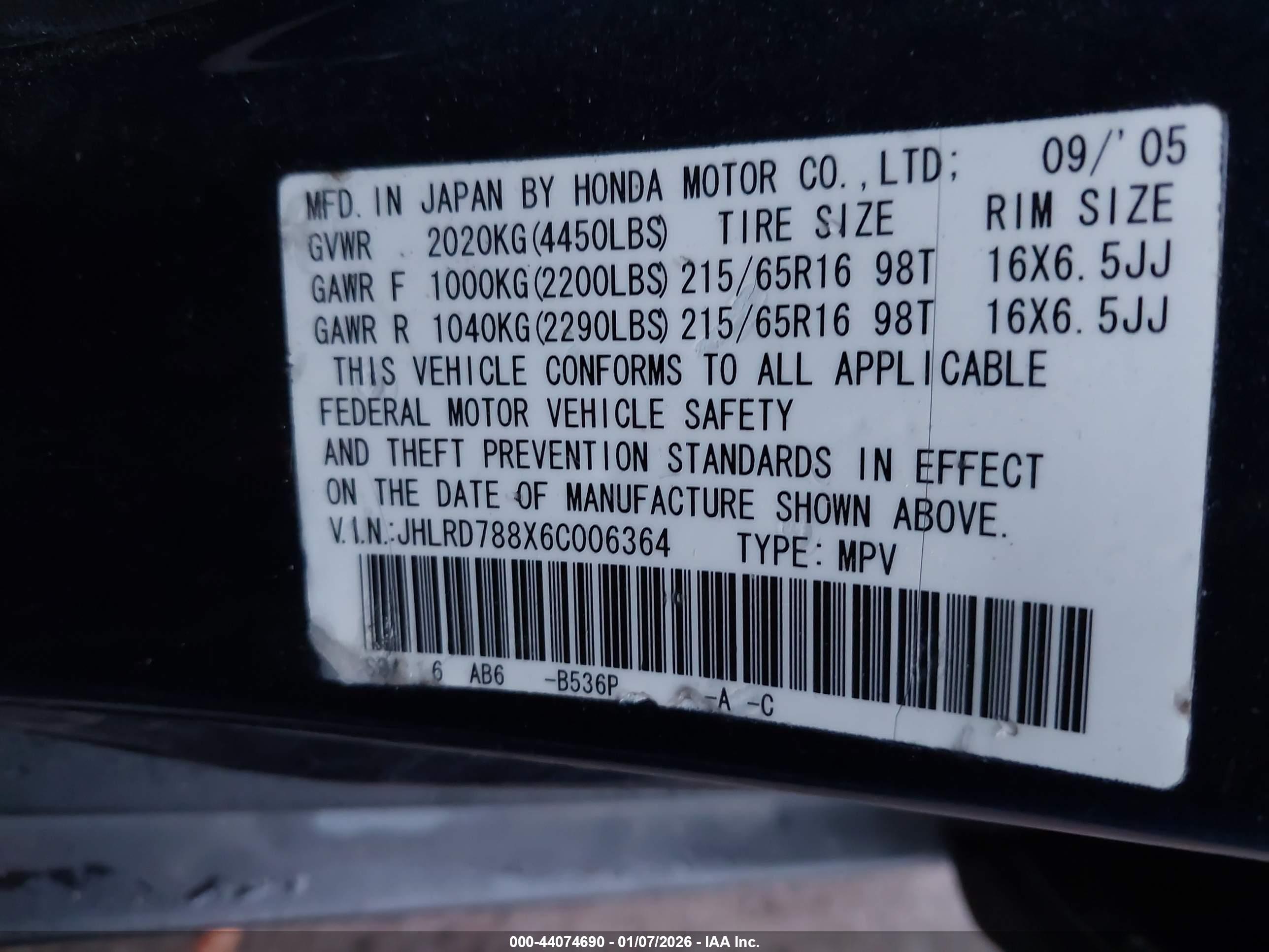 HONDA CR-V image 9