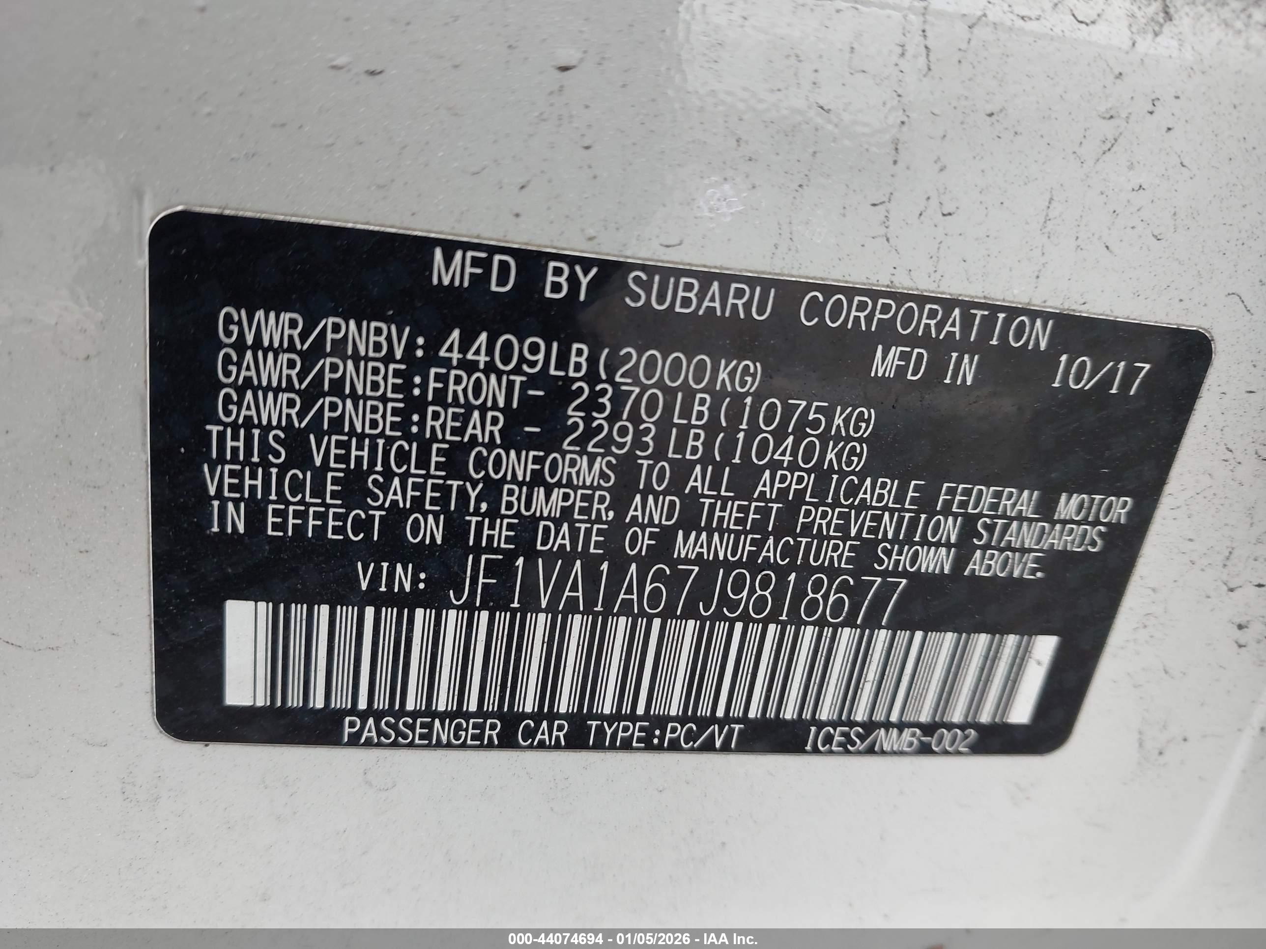 SUBARU WRX image 9