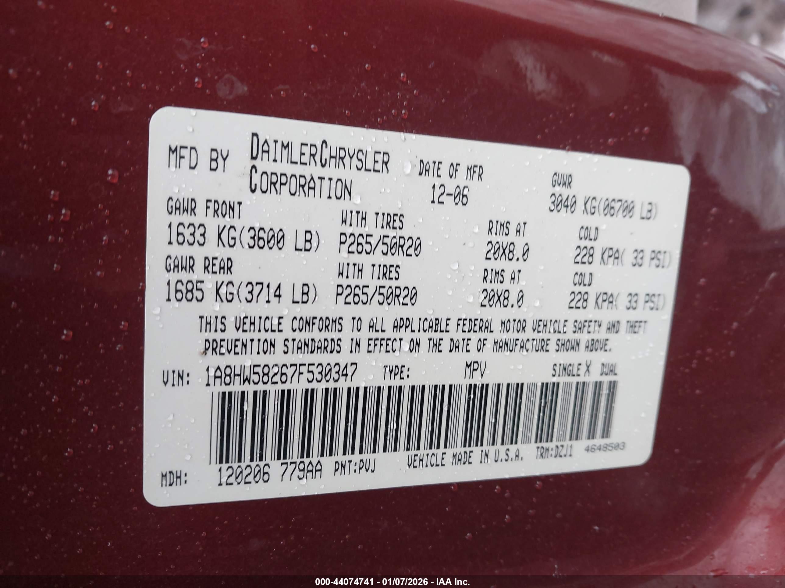 CHRYSLER ASPEN image 9