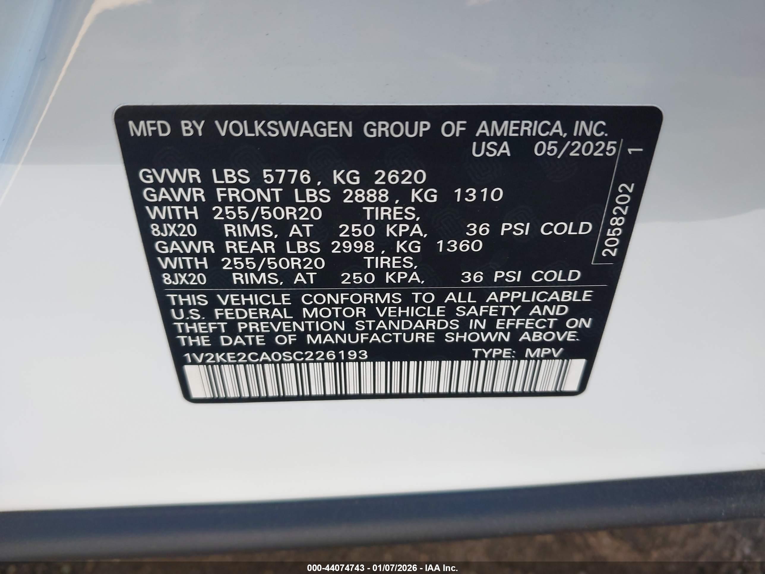 VOLKSWAGEN ATLAS image 9