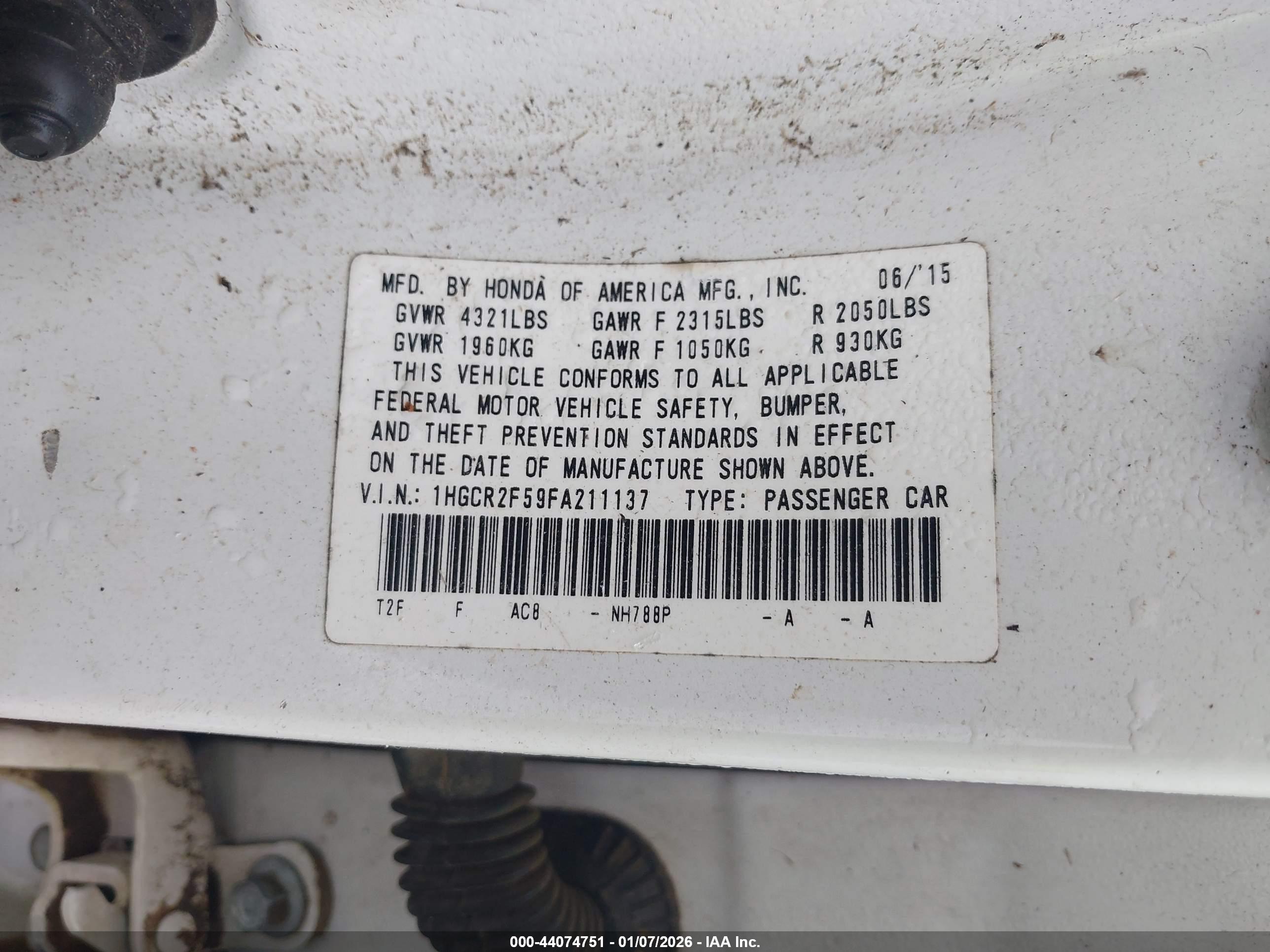 HONDA ACCORD image 9