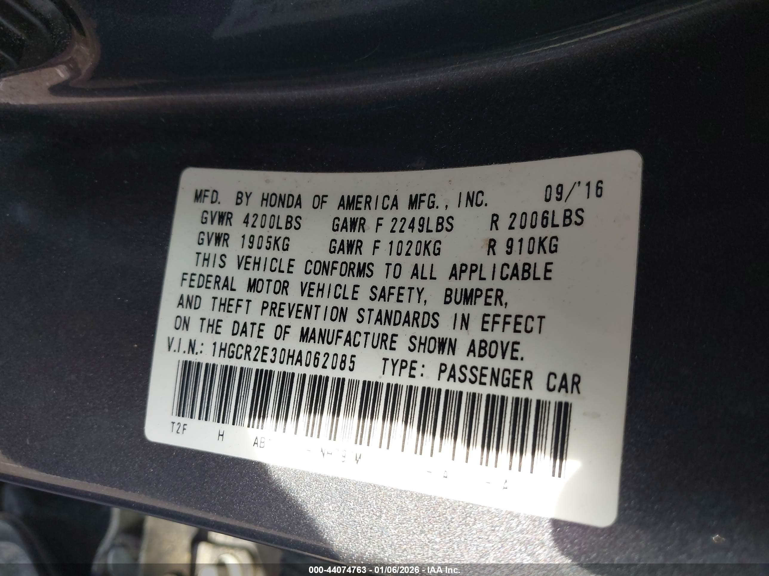 HONDA ACCORD image 9