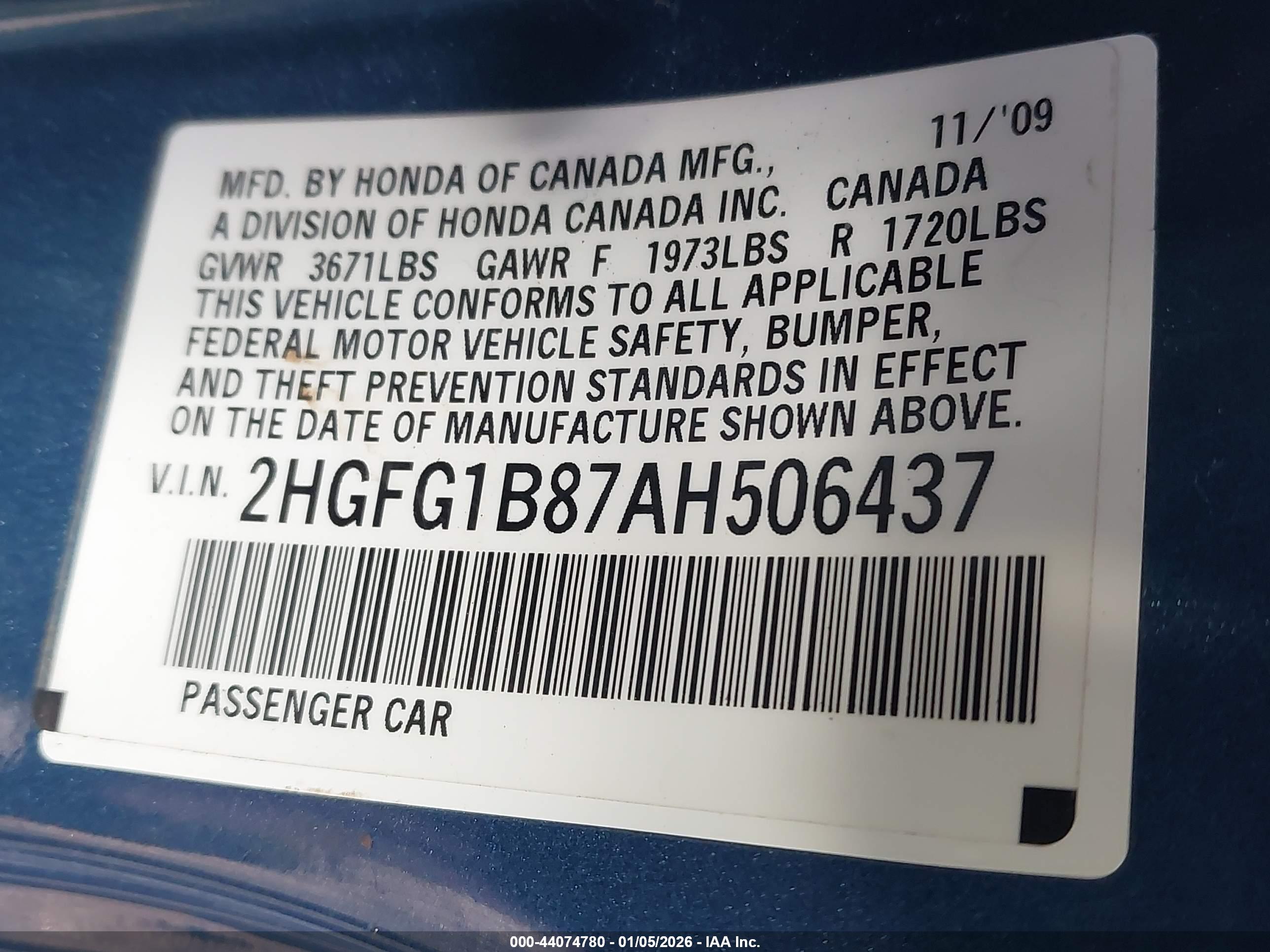 HONDA CIVIC image 9