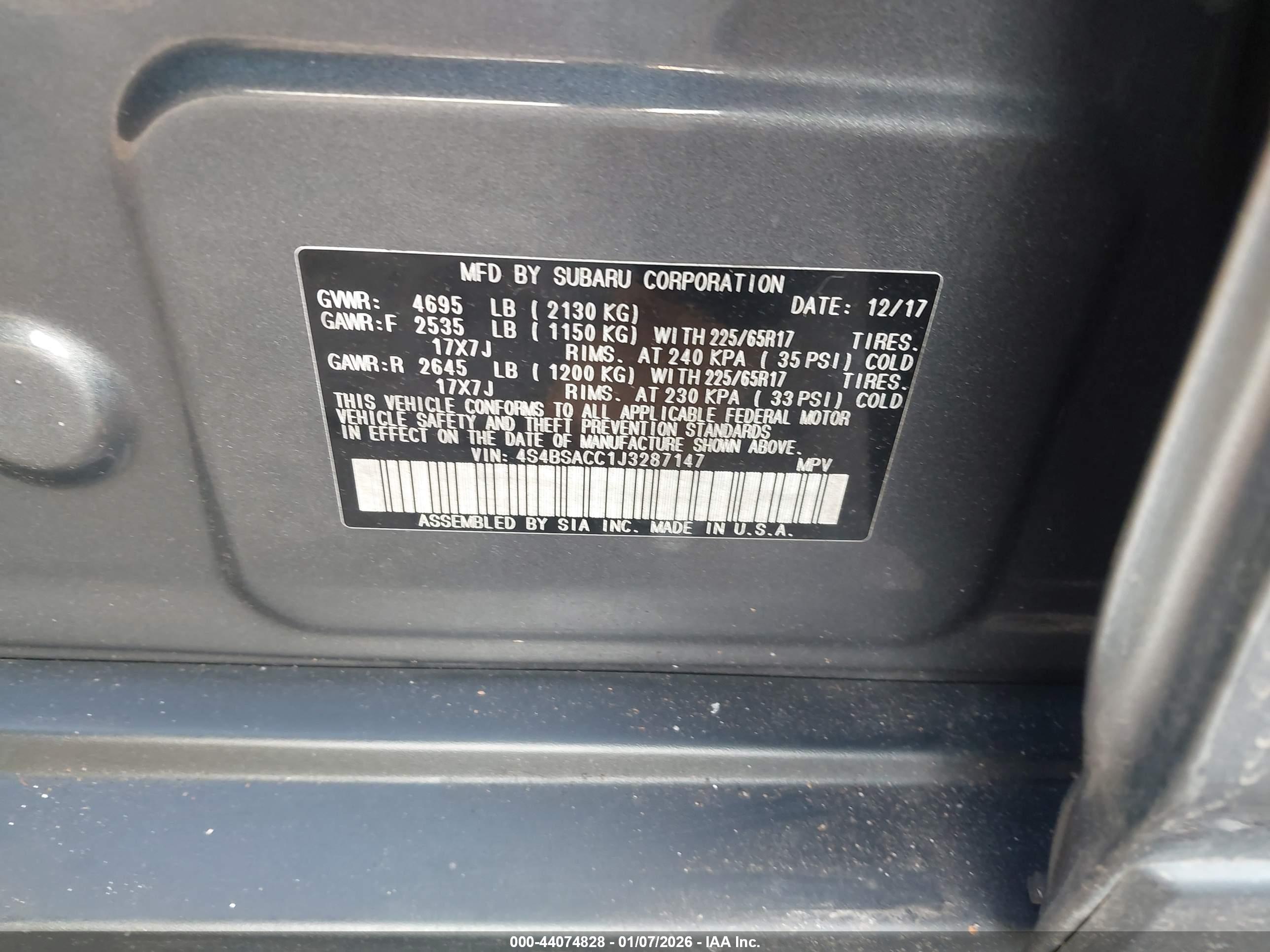 SUBARU OUTBACK image 9