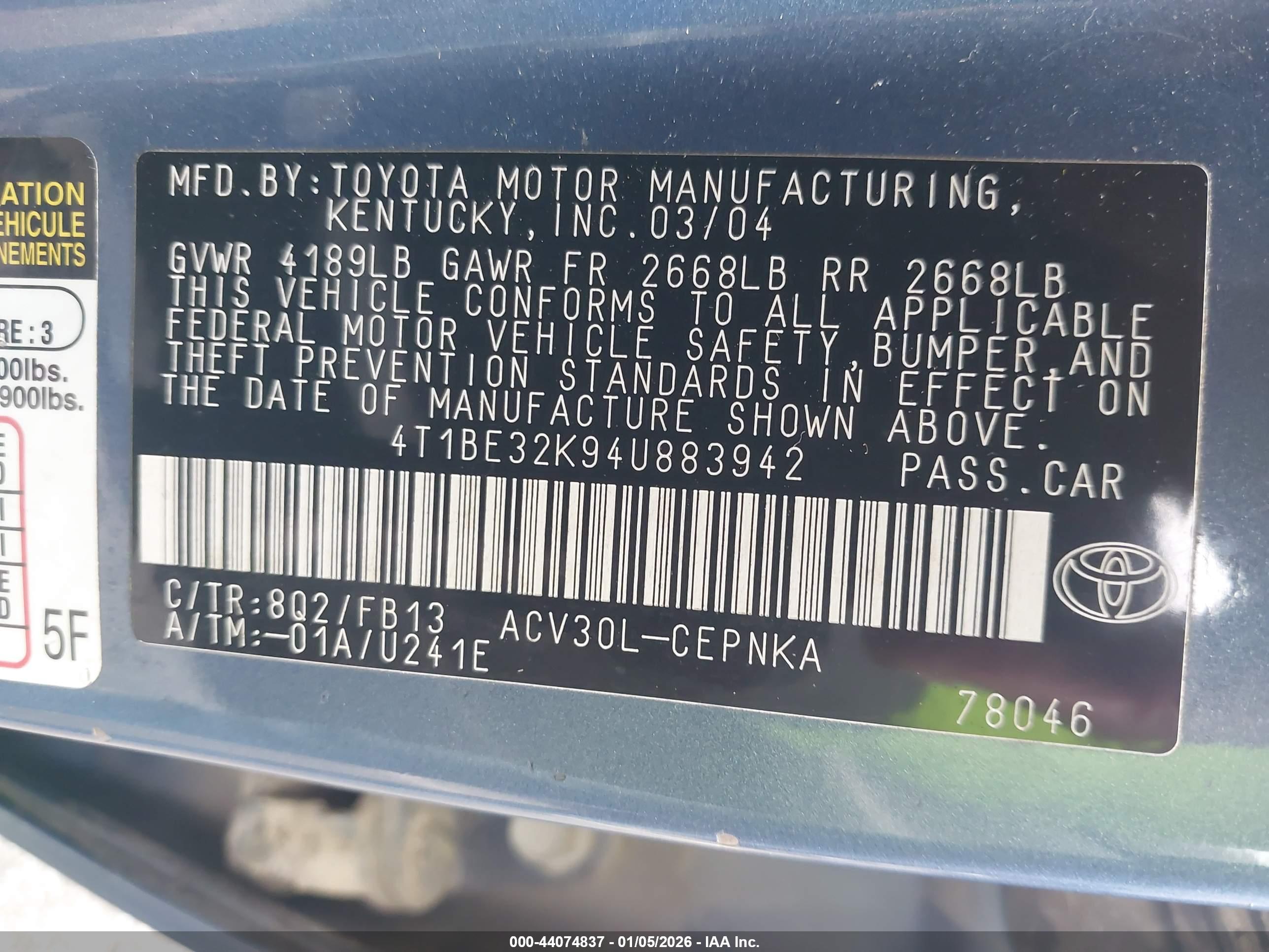TOYOTA CAMRY image 9