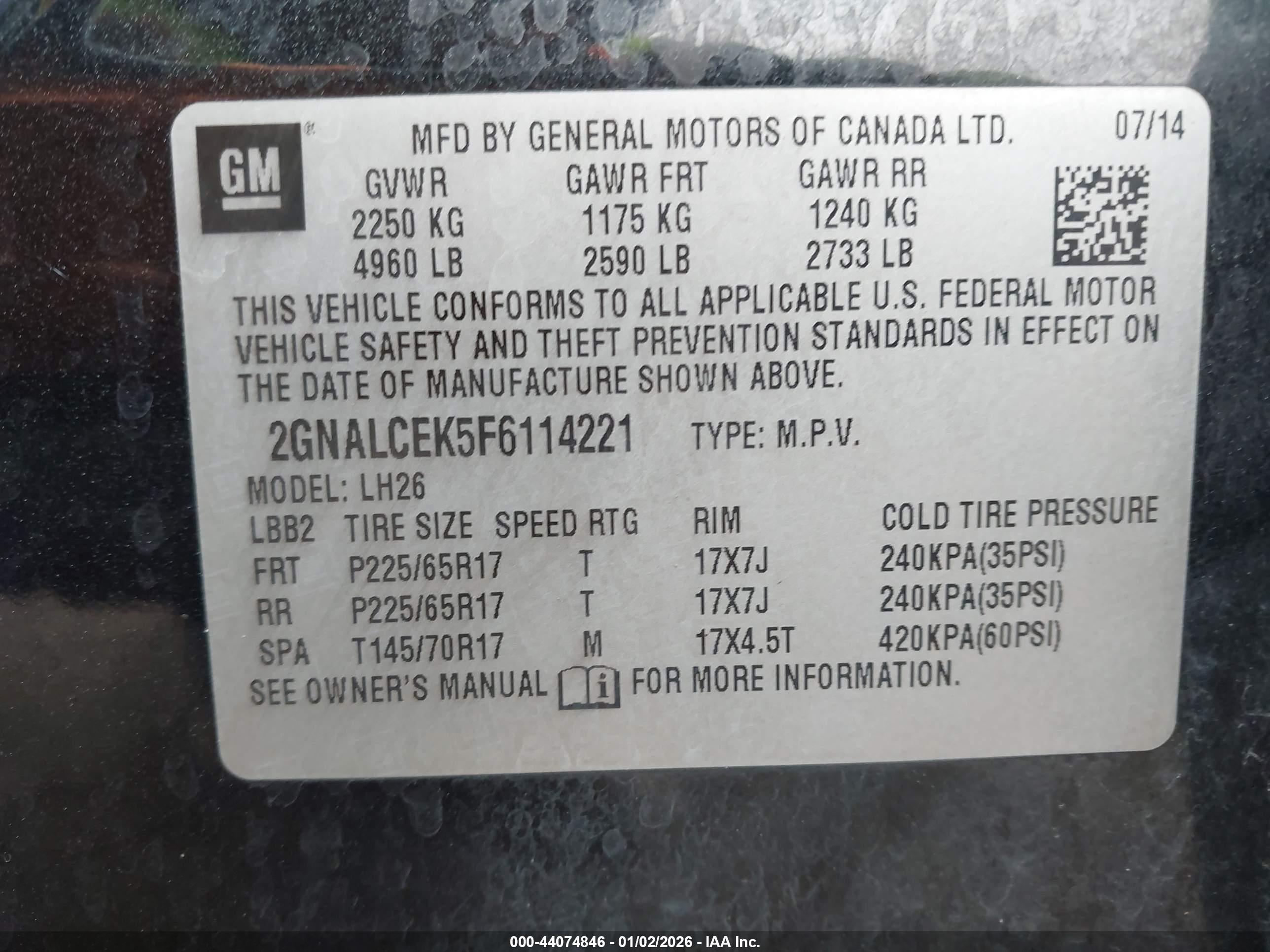 CHEVROLET EQUINOX image 9