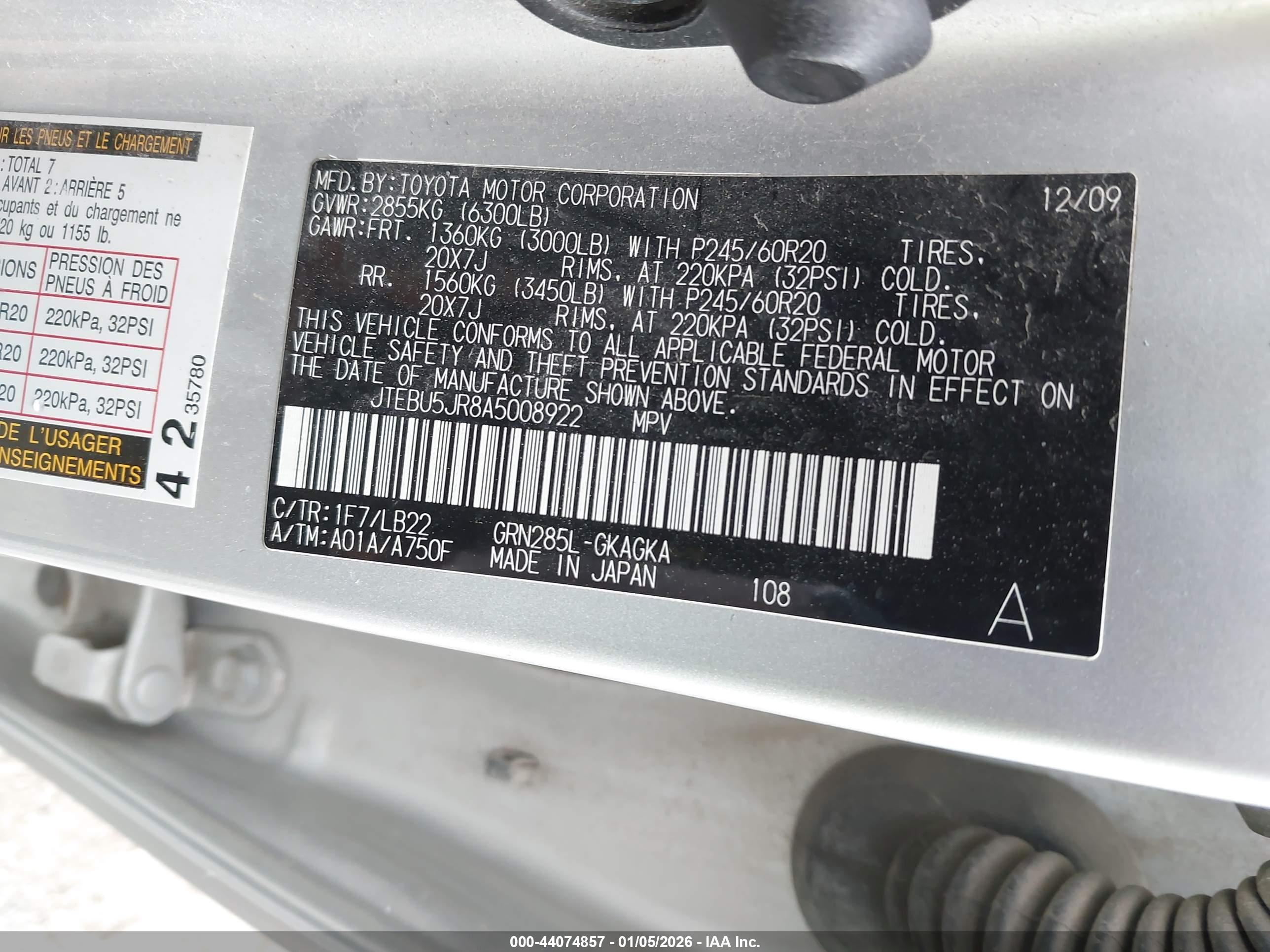 TOYOTA 4RUNNER image 9