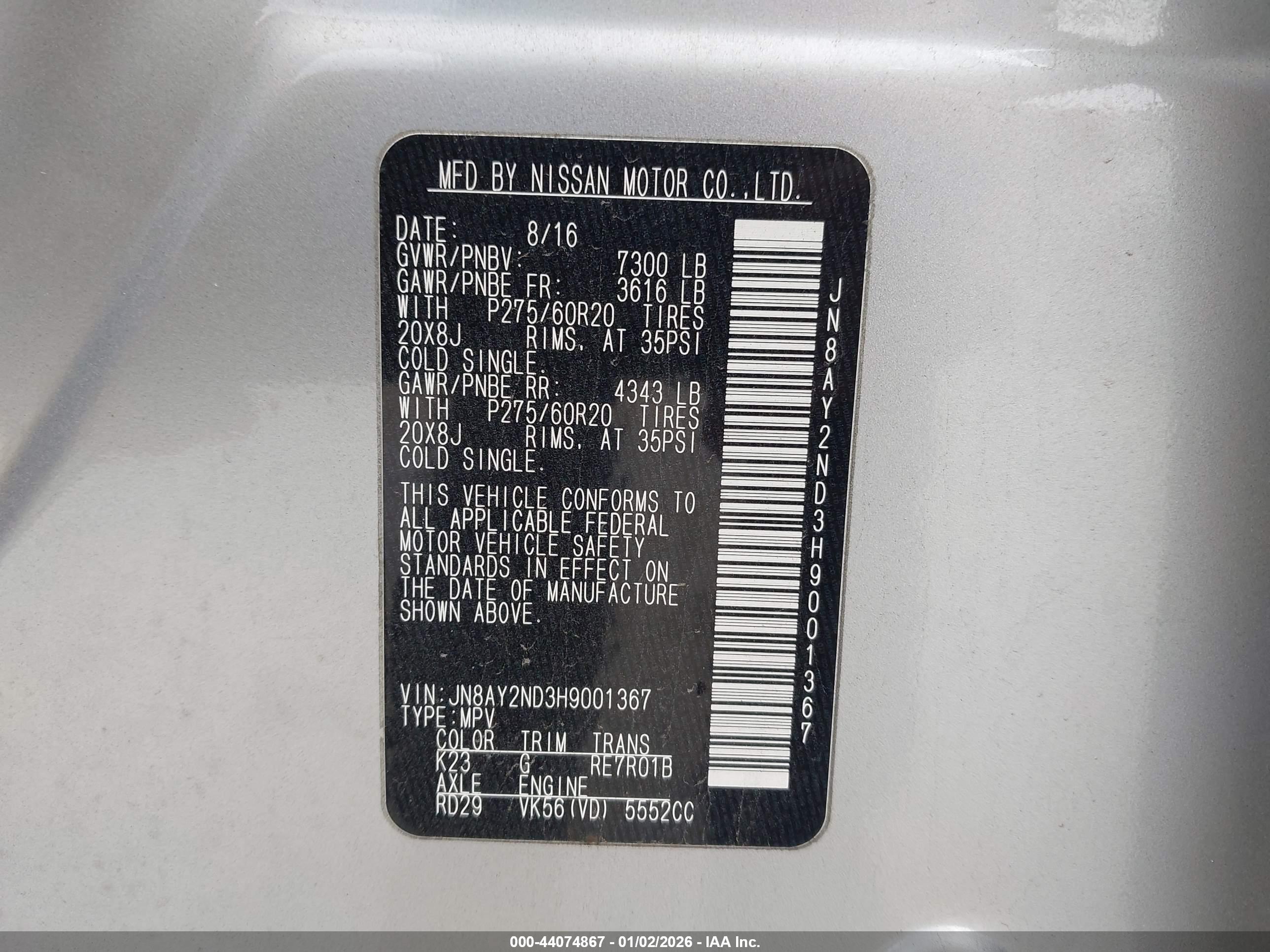 NISSAN ARMADA image 9
