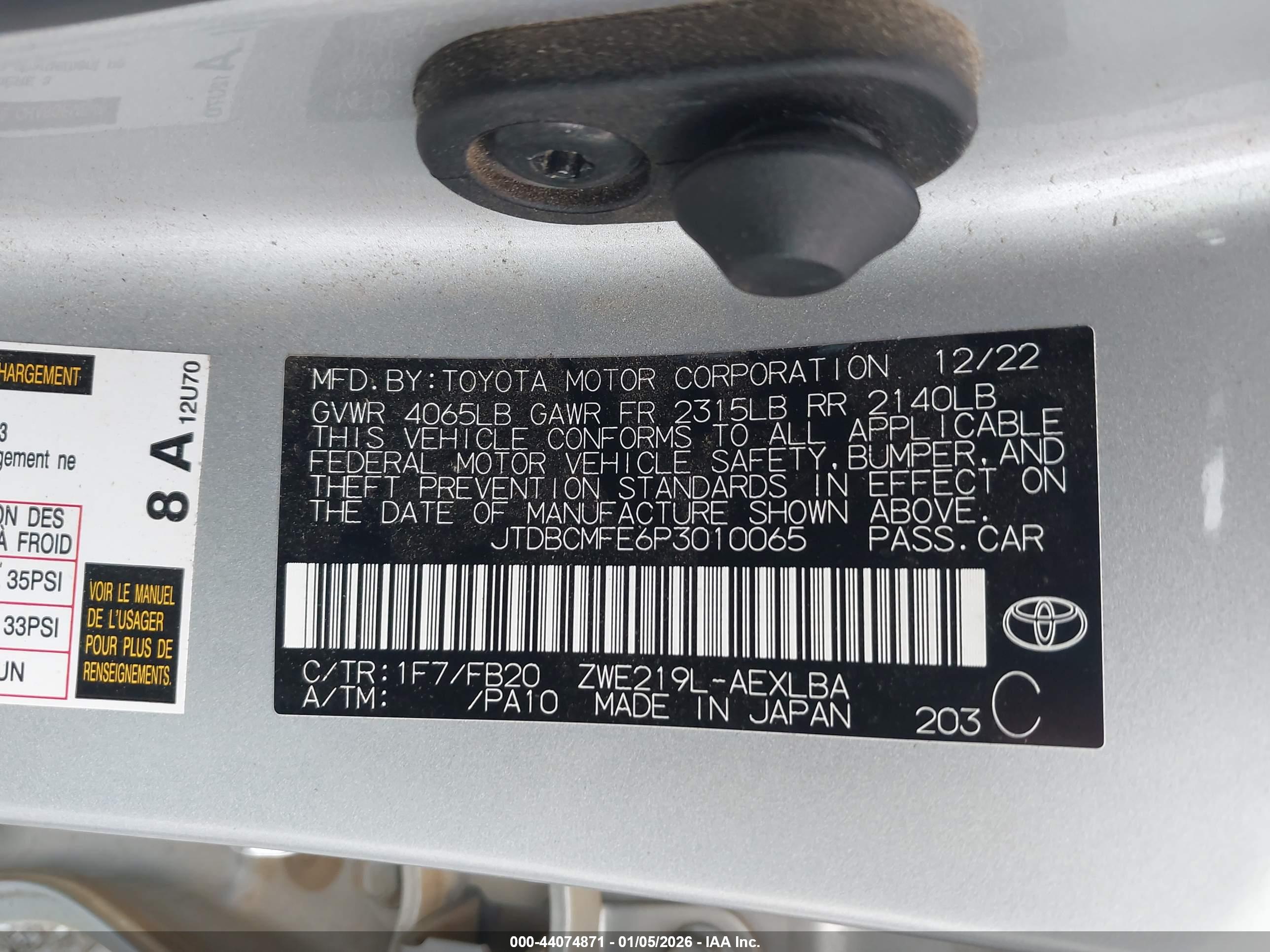 TOYOTA COROLLA image 9