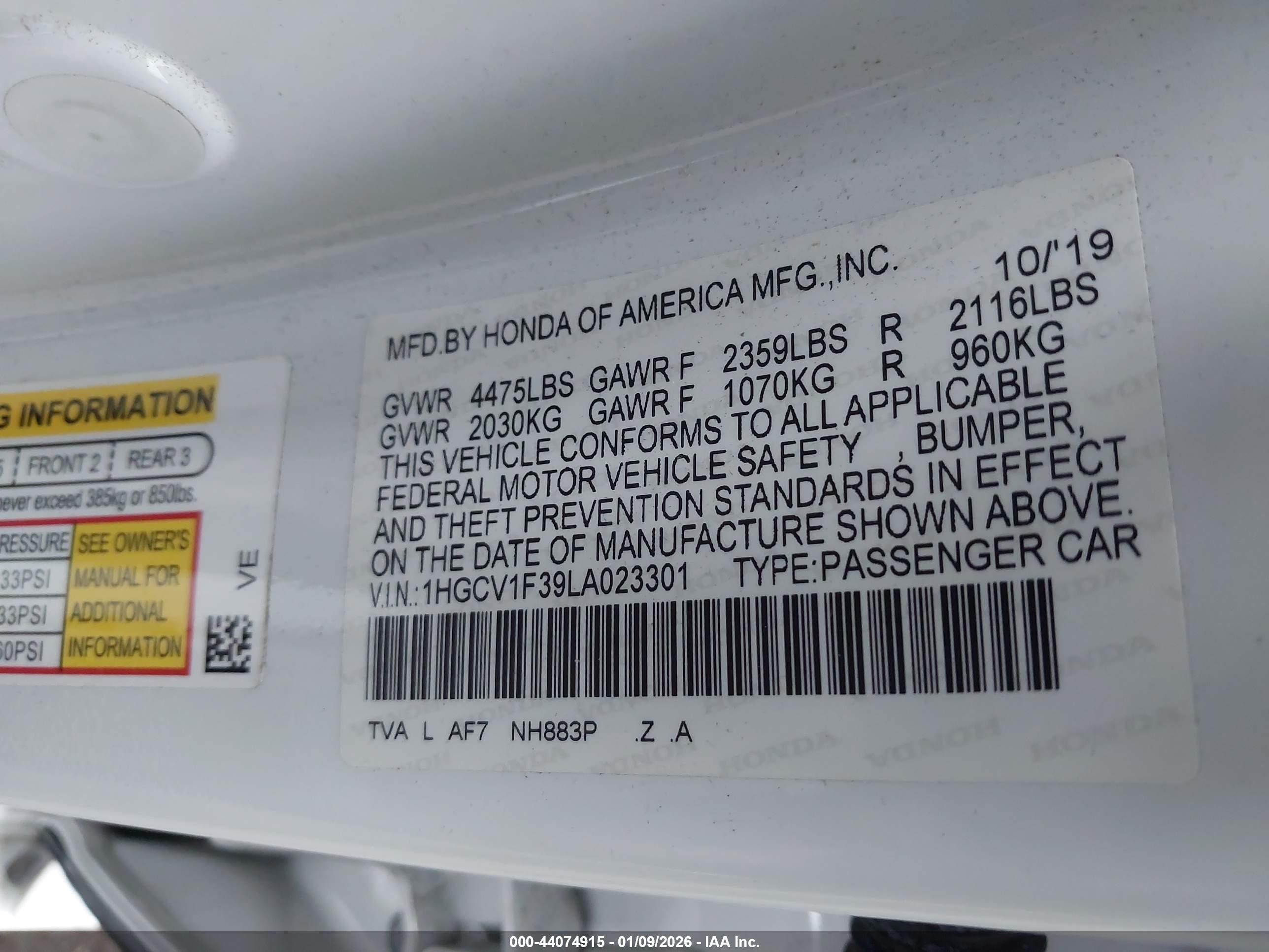 HONDA ACCORD image 9