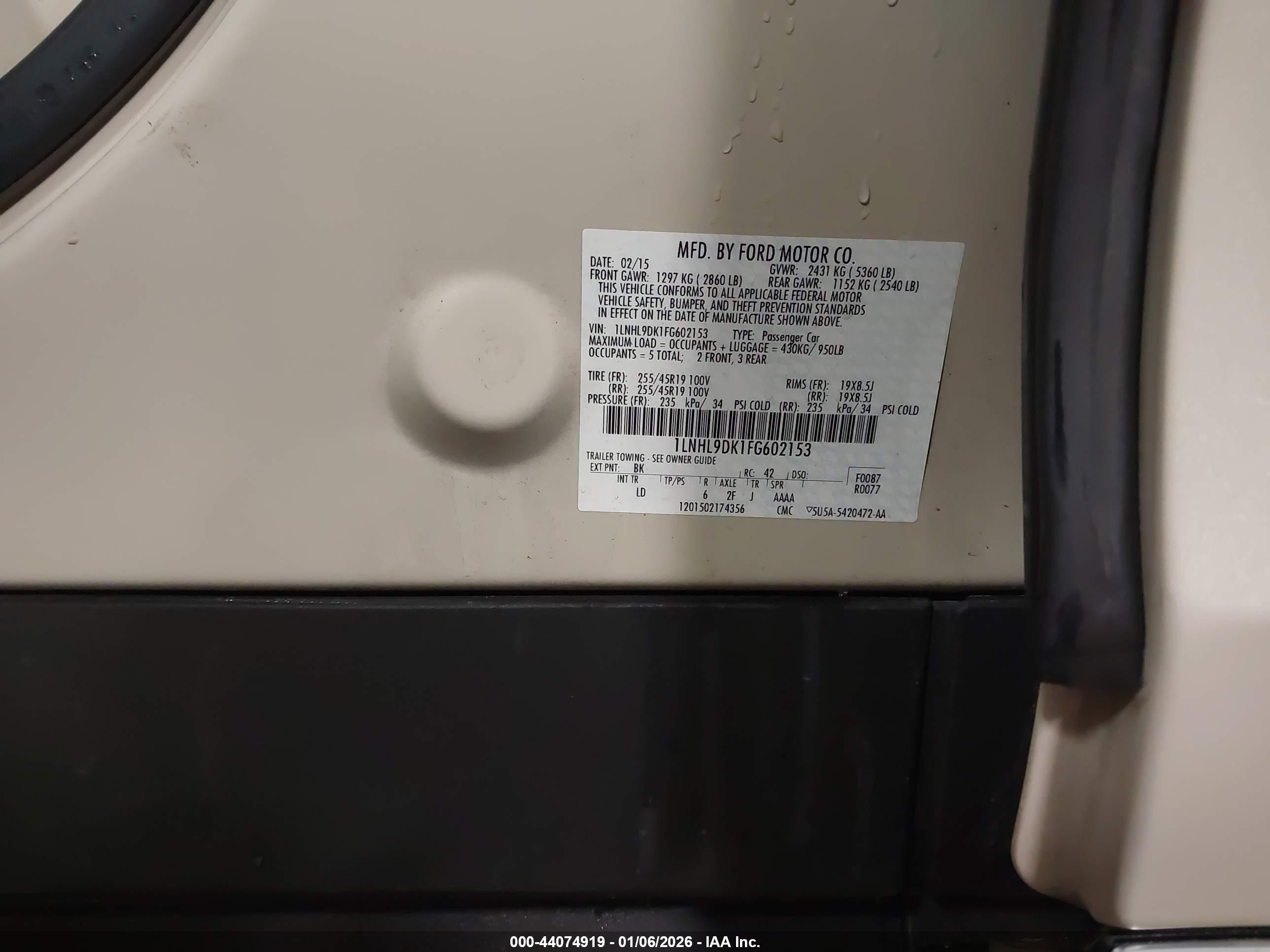 LINCOLN MKS image 9