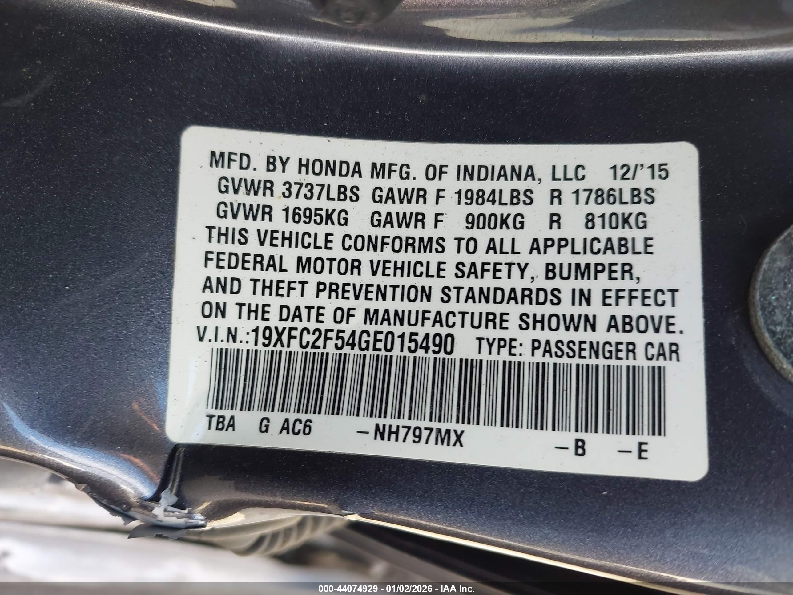 HONDA CIVIC image 9