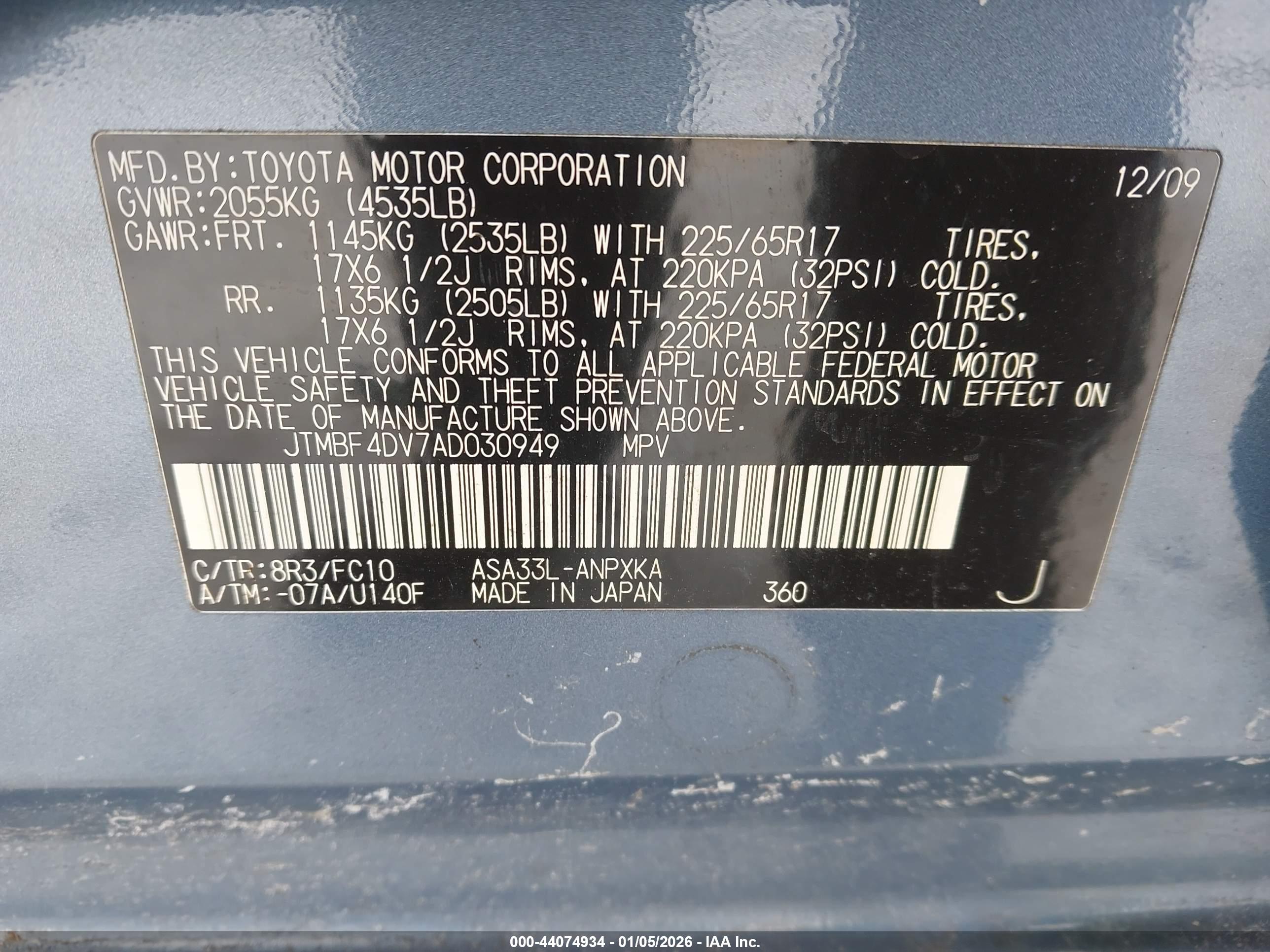 TOYOTA RAV4 image 9