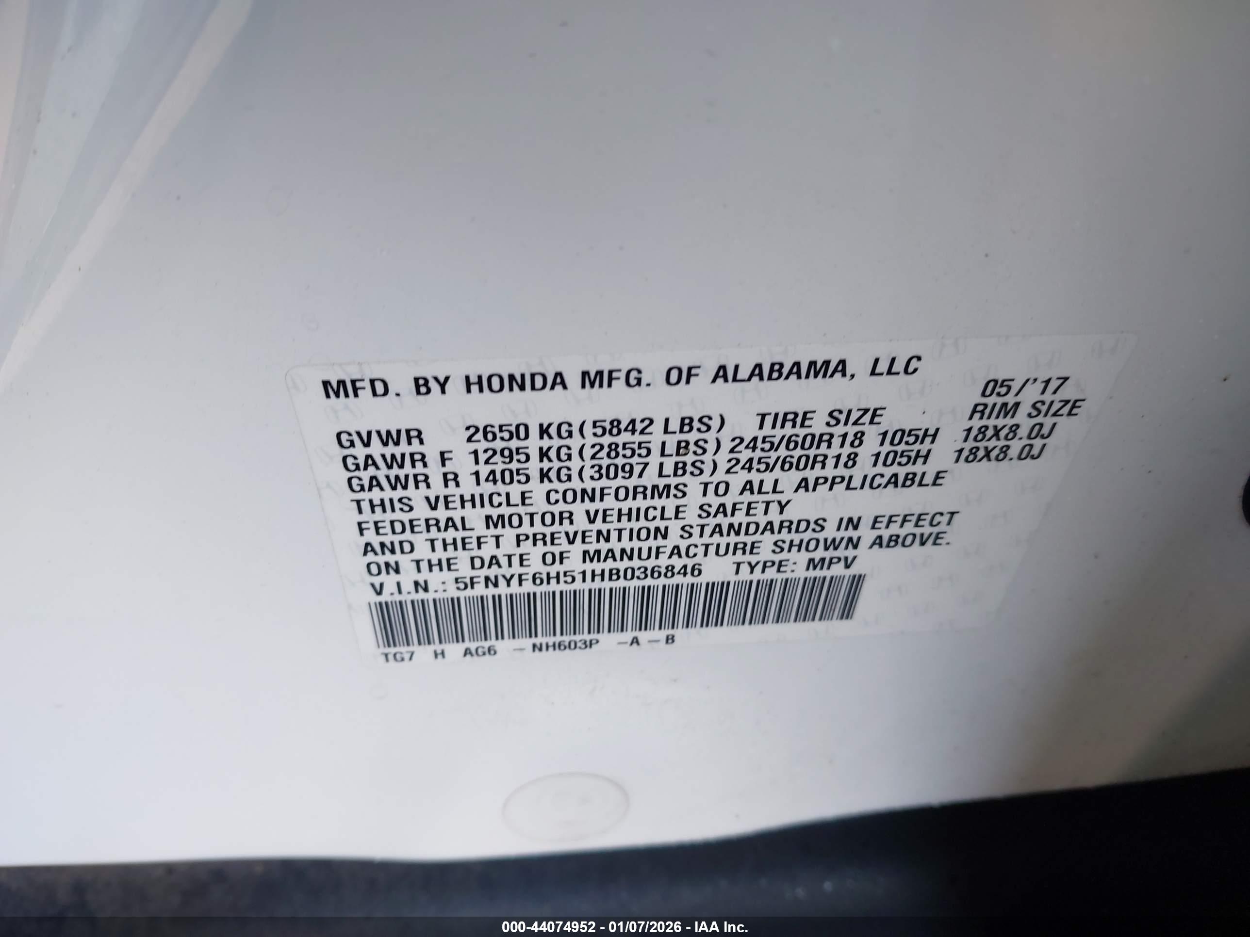 HONDA PILOT image 9