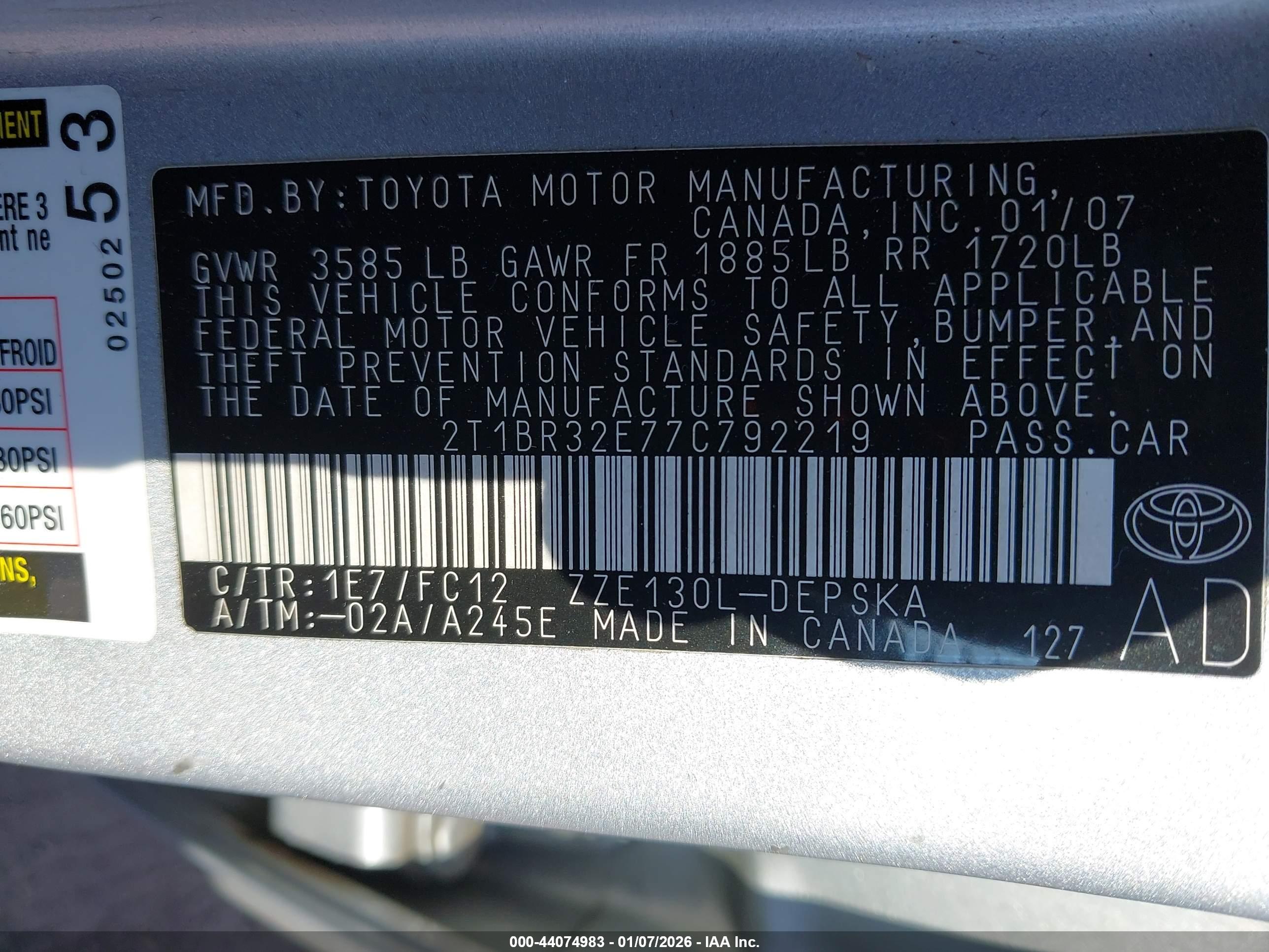 TOYOTA COROLLA image 9