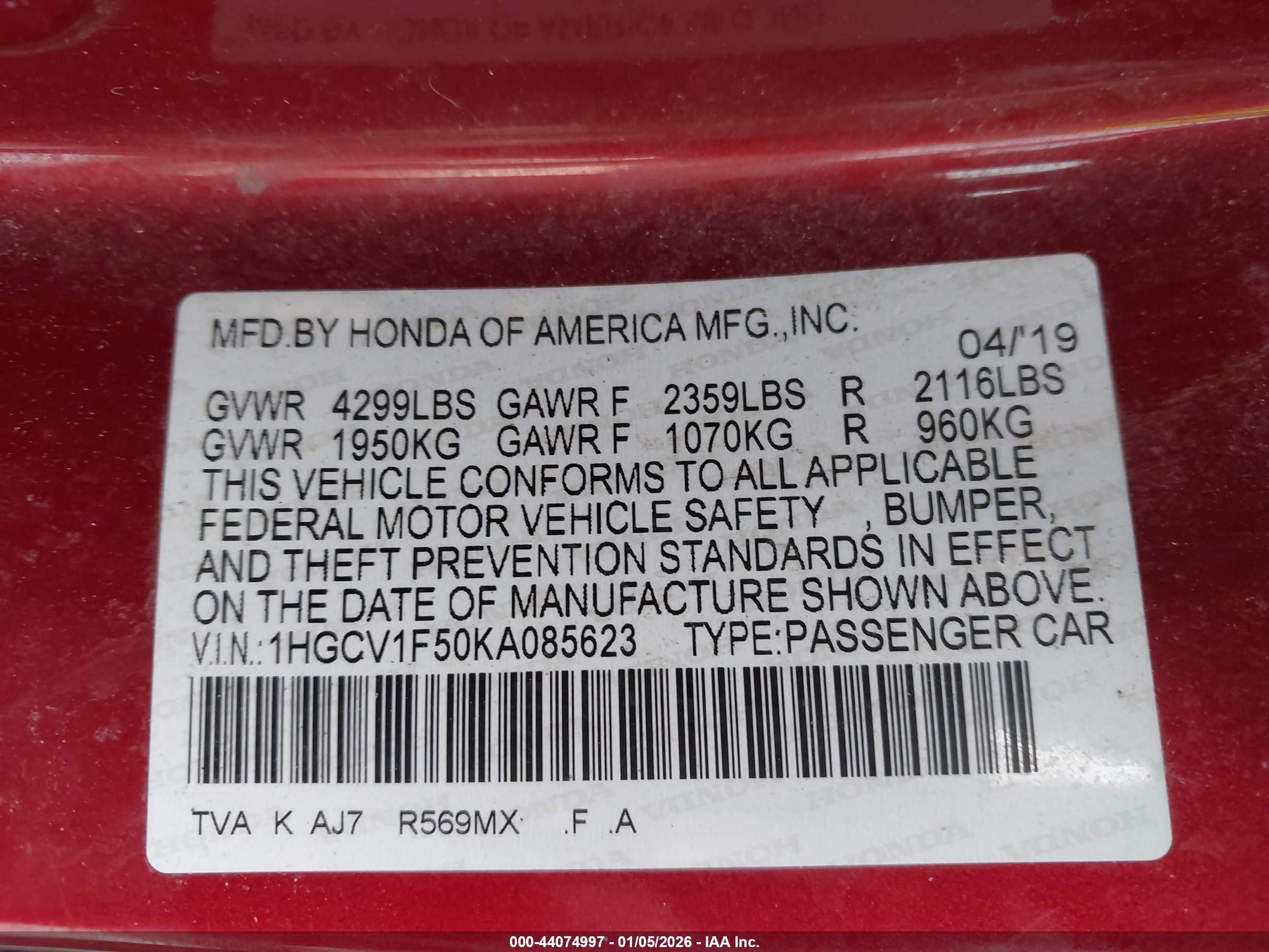 HONDA ACCORD image 9
