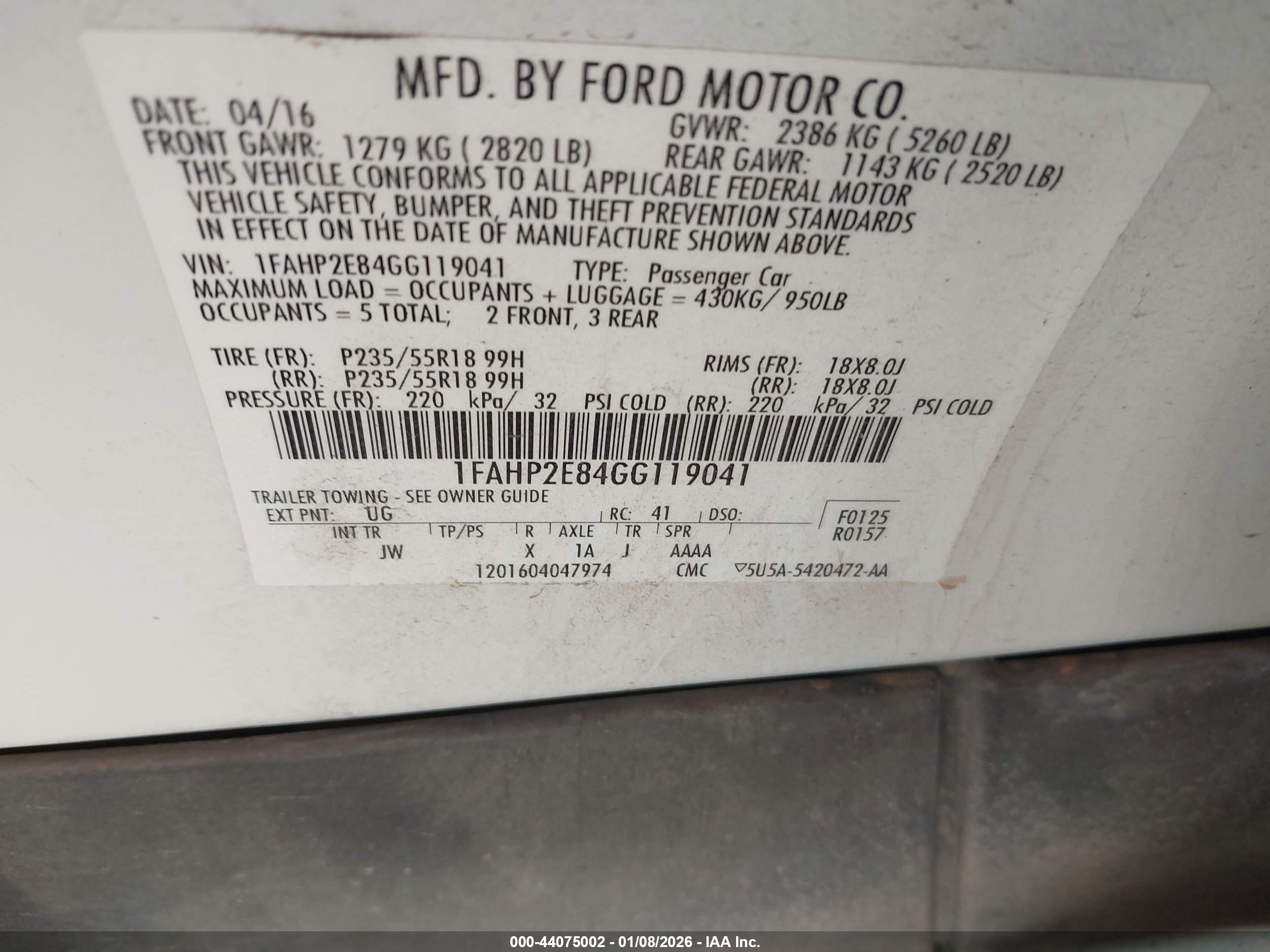 FORD TAURUS image 9