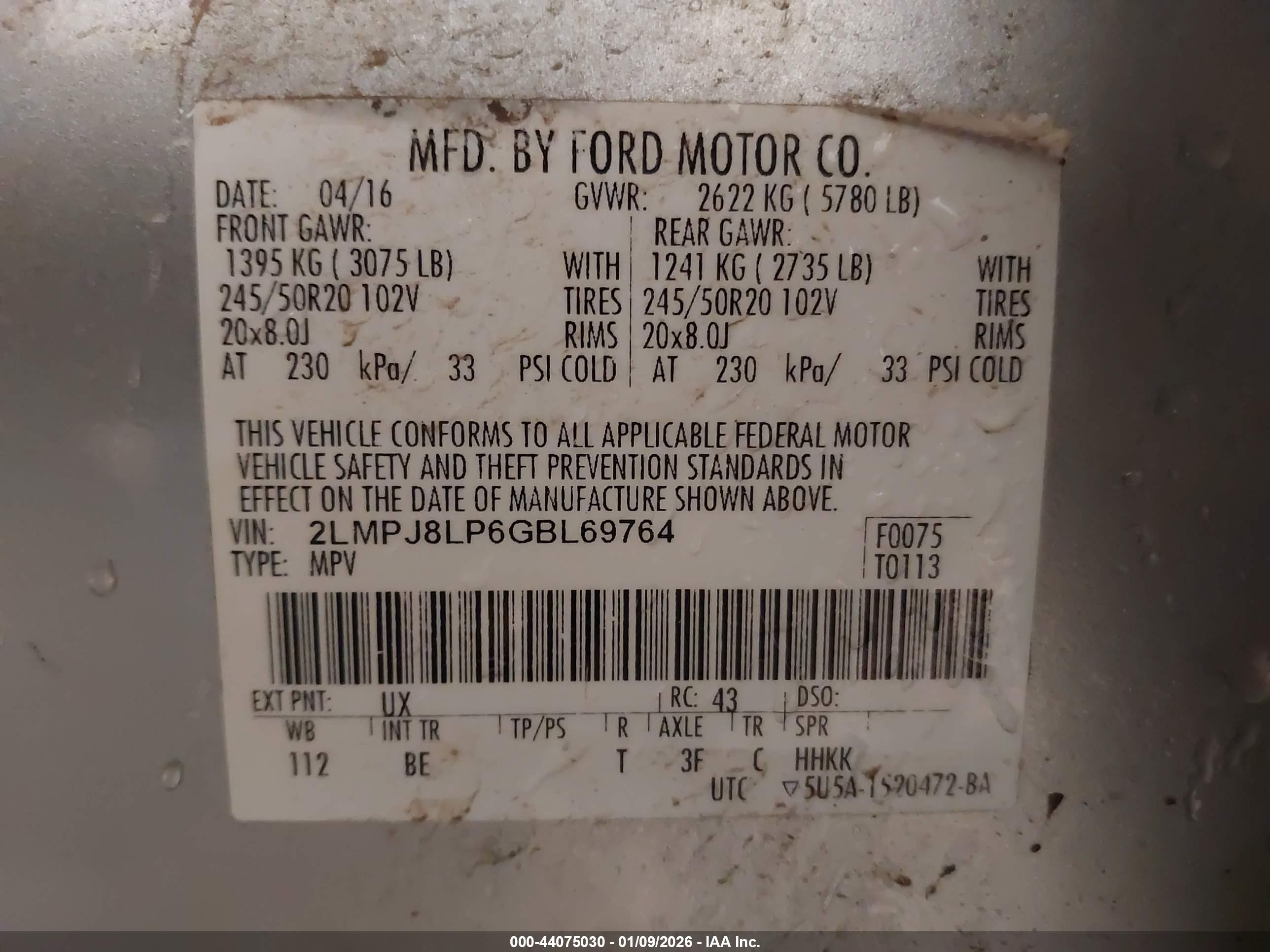 LINCOLN MKX image 9